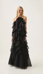 Halter Layered Maxi Dress