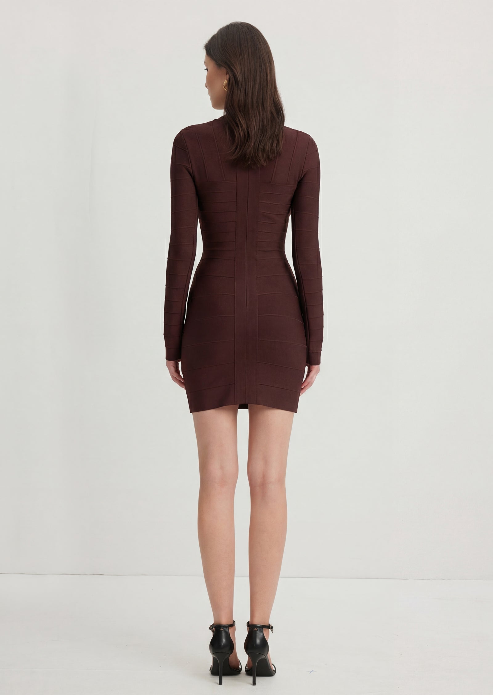 Long Sleeve Bandage Mini Dress