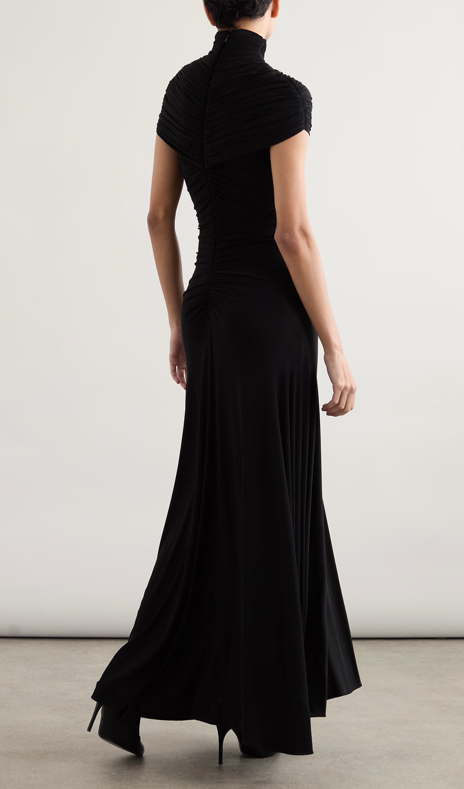 Ruched Jersey Maxi Dress