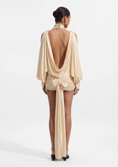 Portia Blouson Ruffle Mini Dress