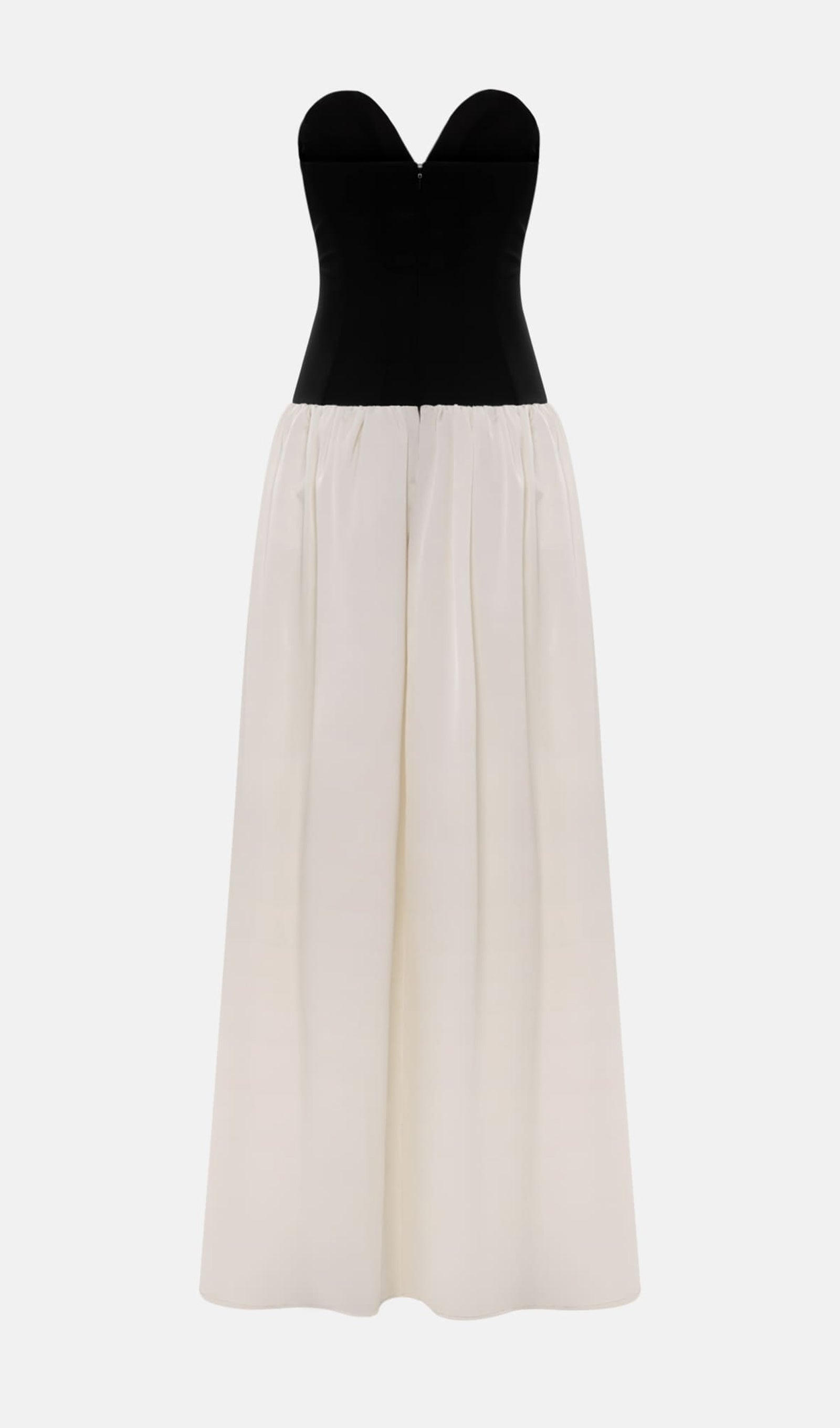 Corset Bodice Off Shoulder Maxi Dress