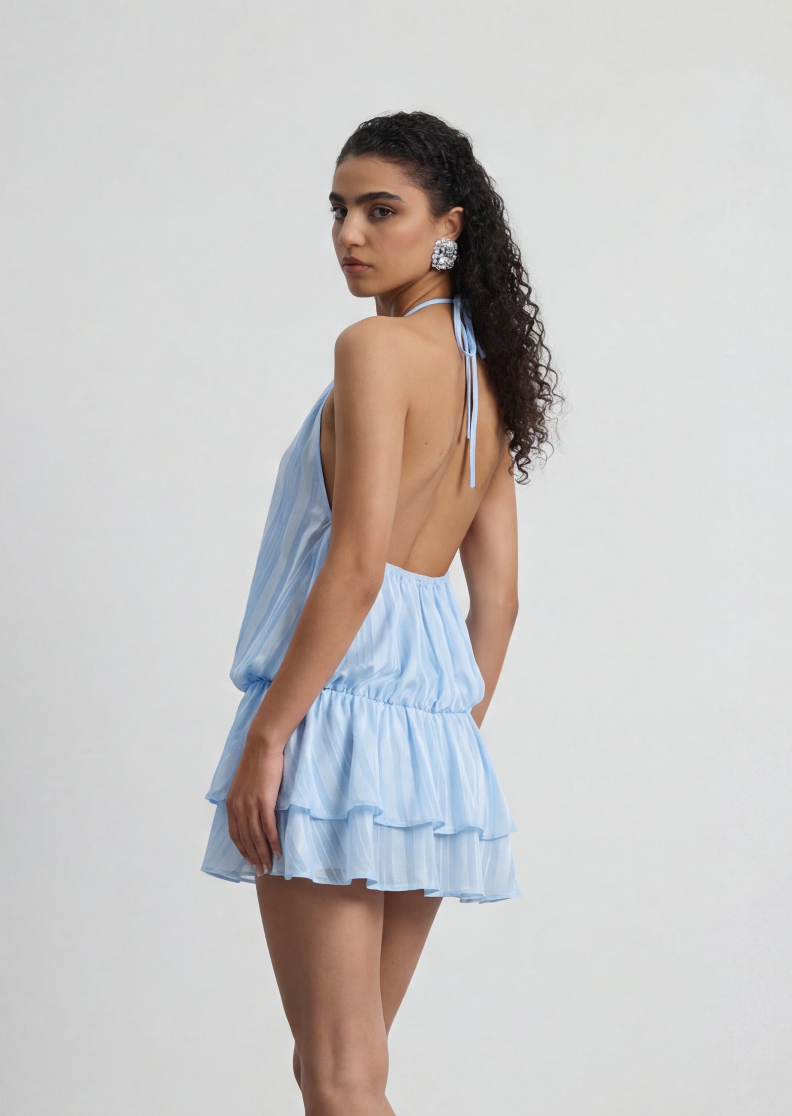 Parialy Halter Mini Dress