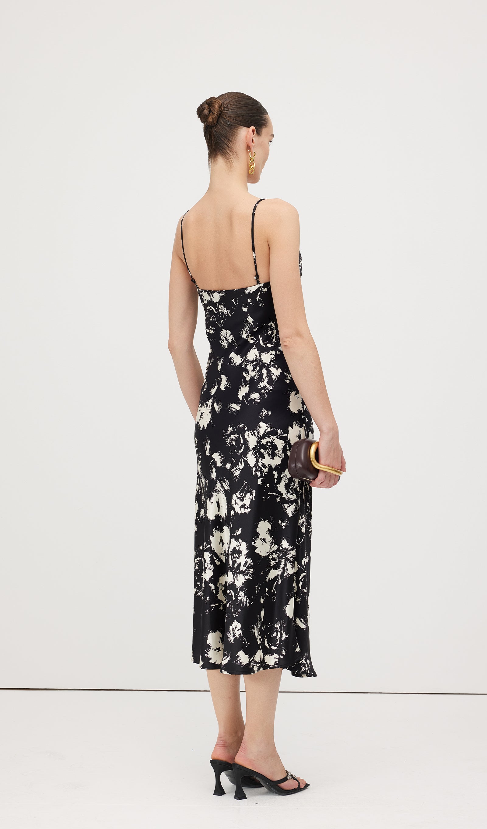 Floral Printed Slip Midi Dress