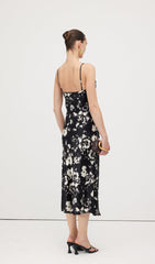 Floral Printed Slip Midi Dress