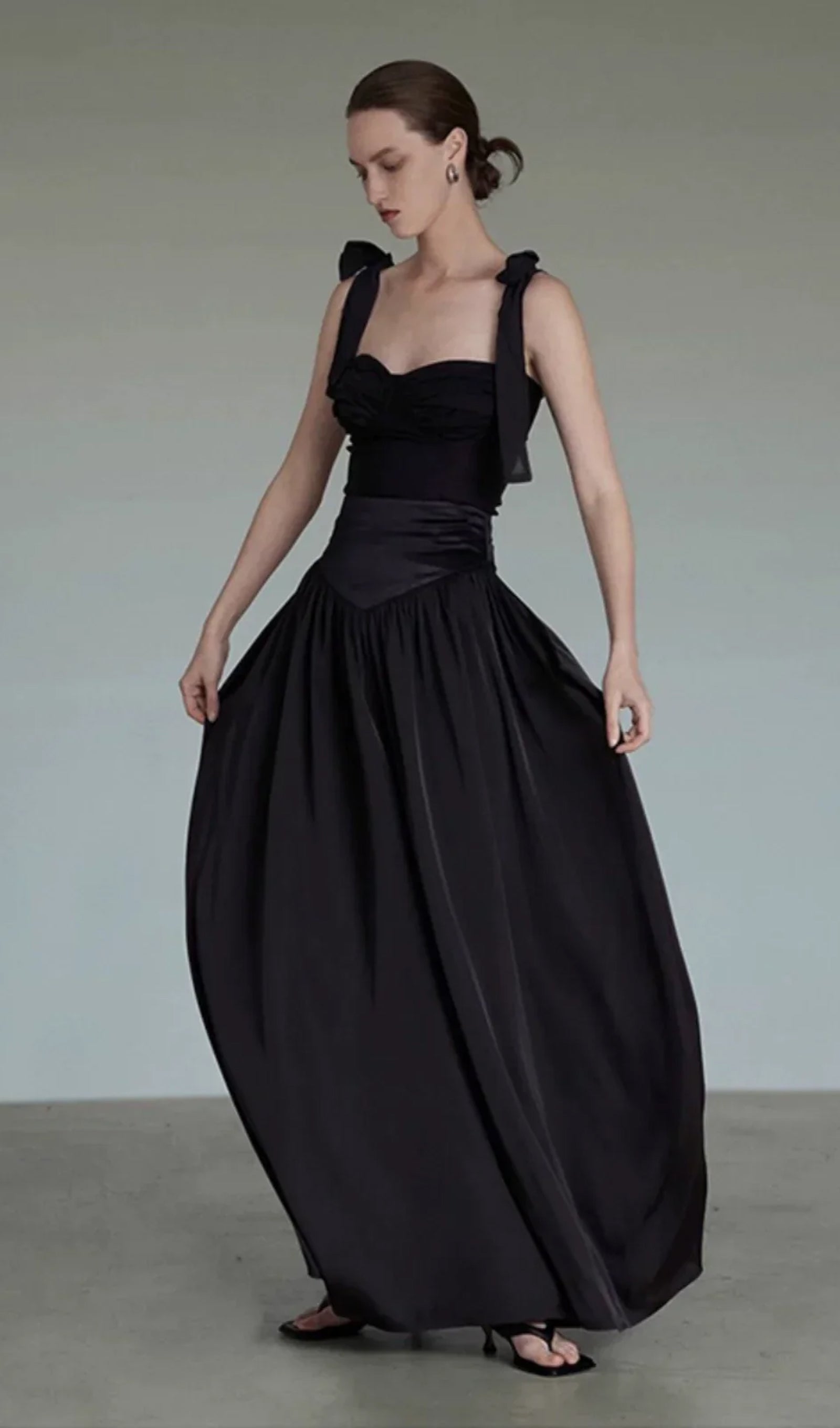 Bustier Crop Top & Midi Skirt Set