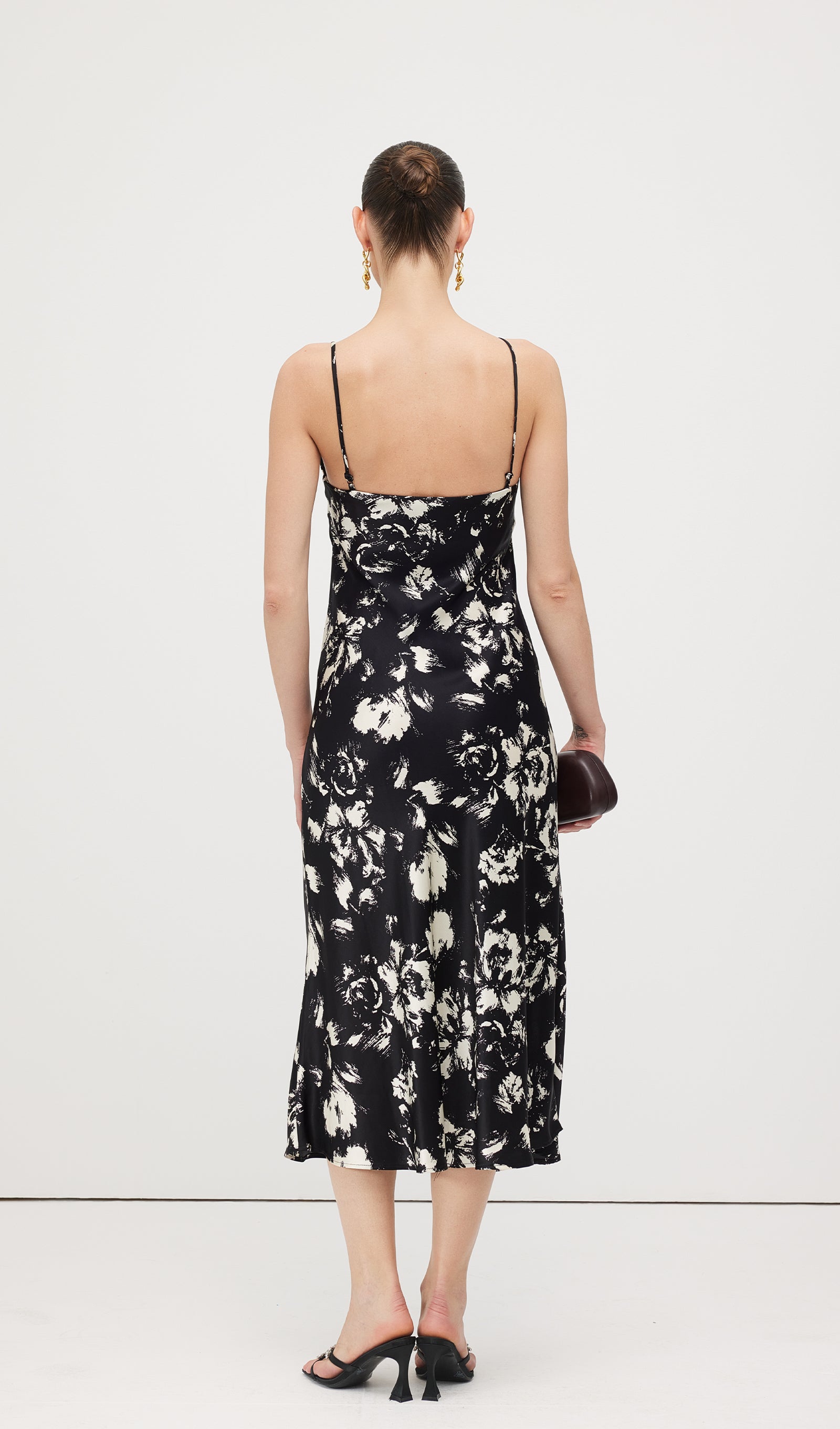 Floral Printed Slip Midi Dress