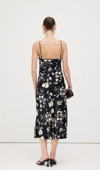 Floral Printed Slip Midi Dress