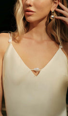 Satin Backless Slip Maxi Dress