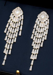 Crystal Tassel Earrings