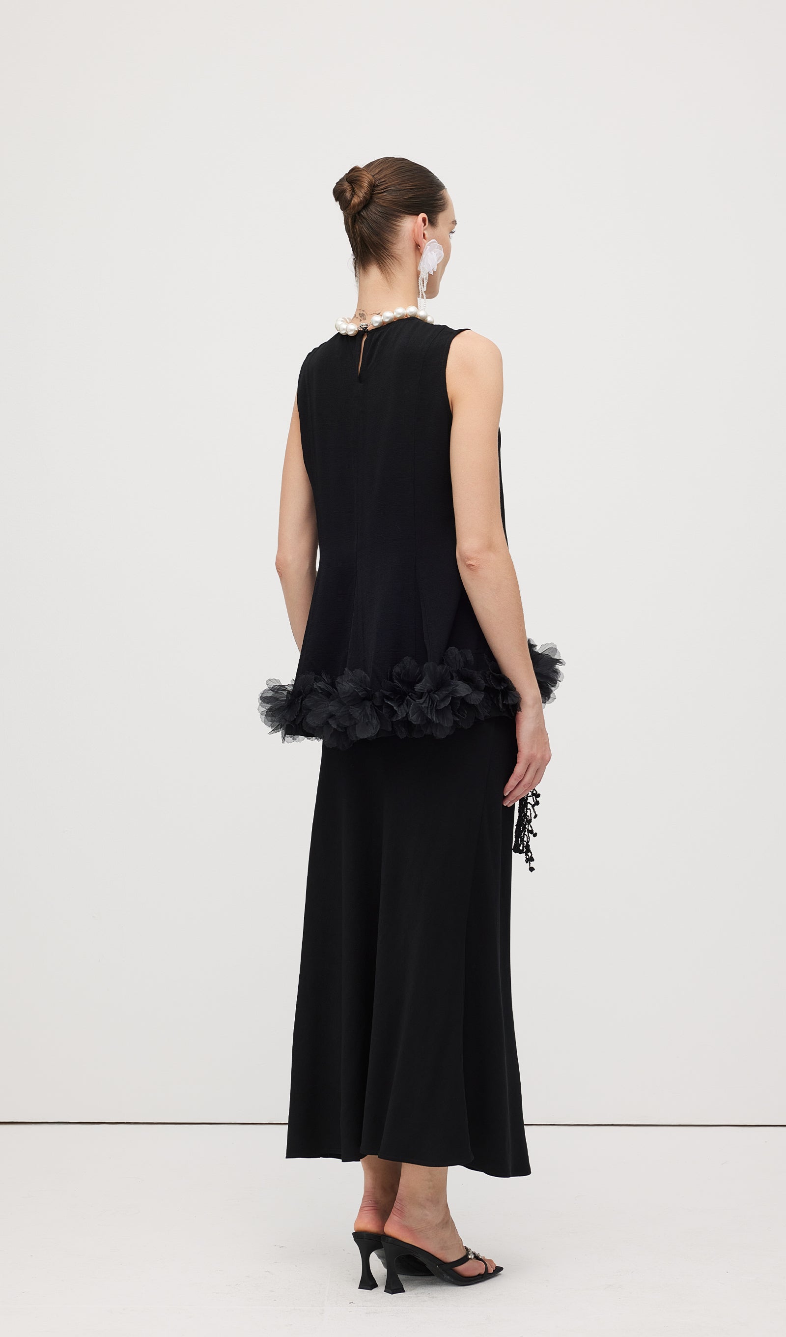 Sleeveless Ruffle Maxi Dress Sets