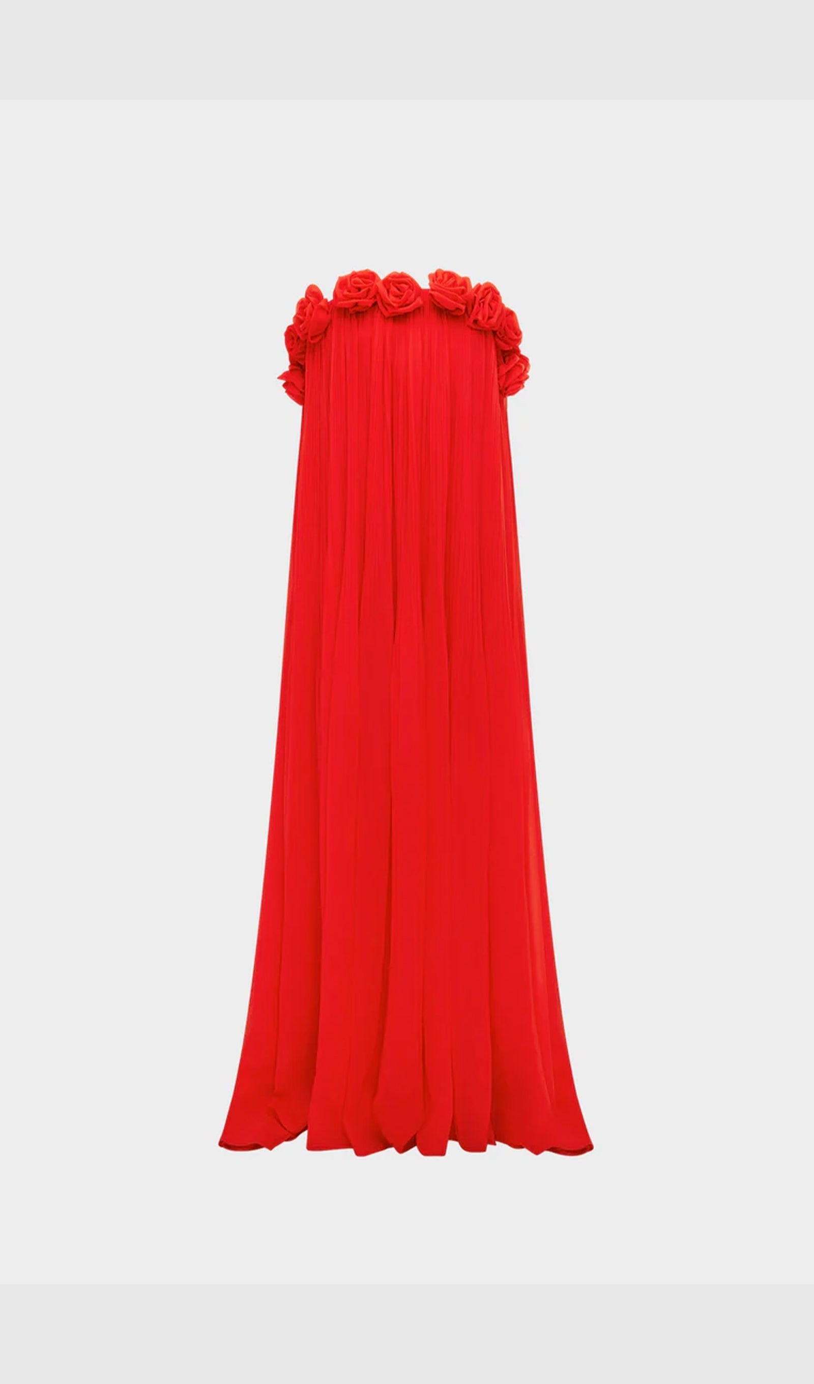 Off Shoulder Draped Maxi Dress