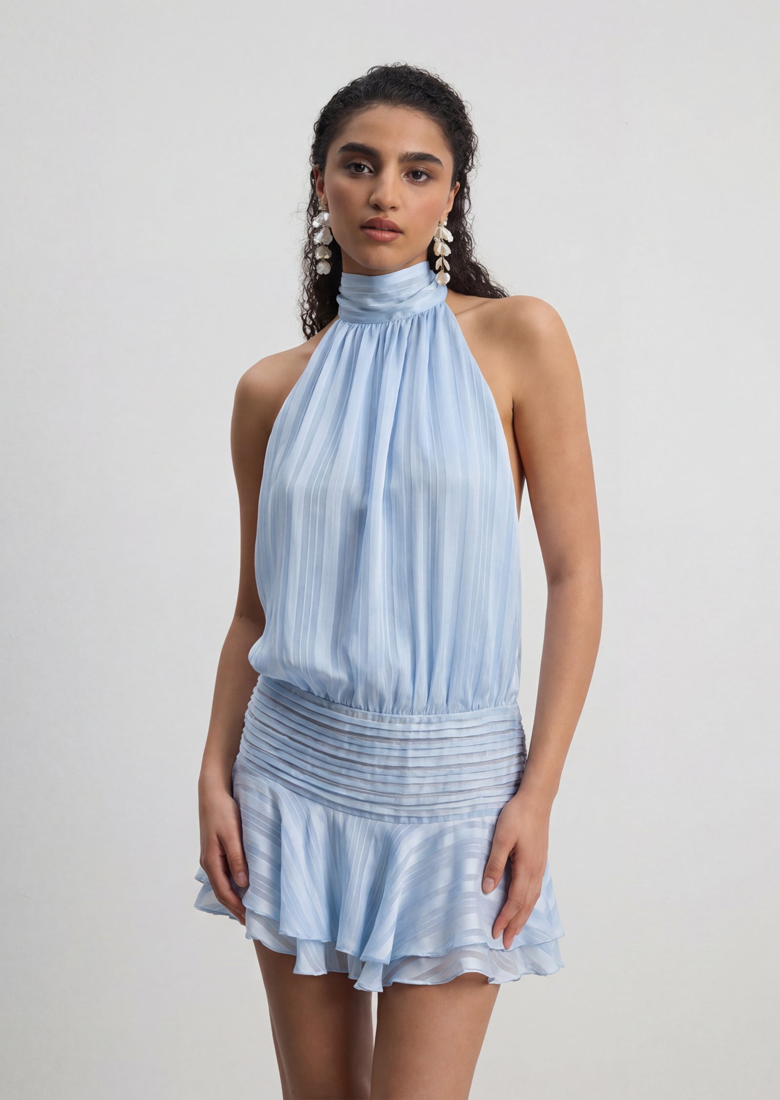 Parialy Chiffon Mini Dress