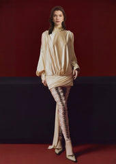 Portia Blouson Ruffle Mini Dress