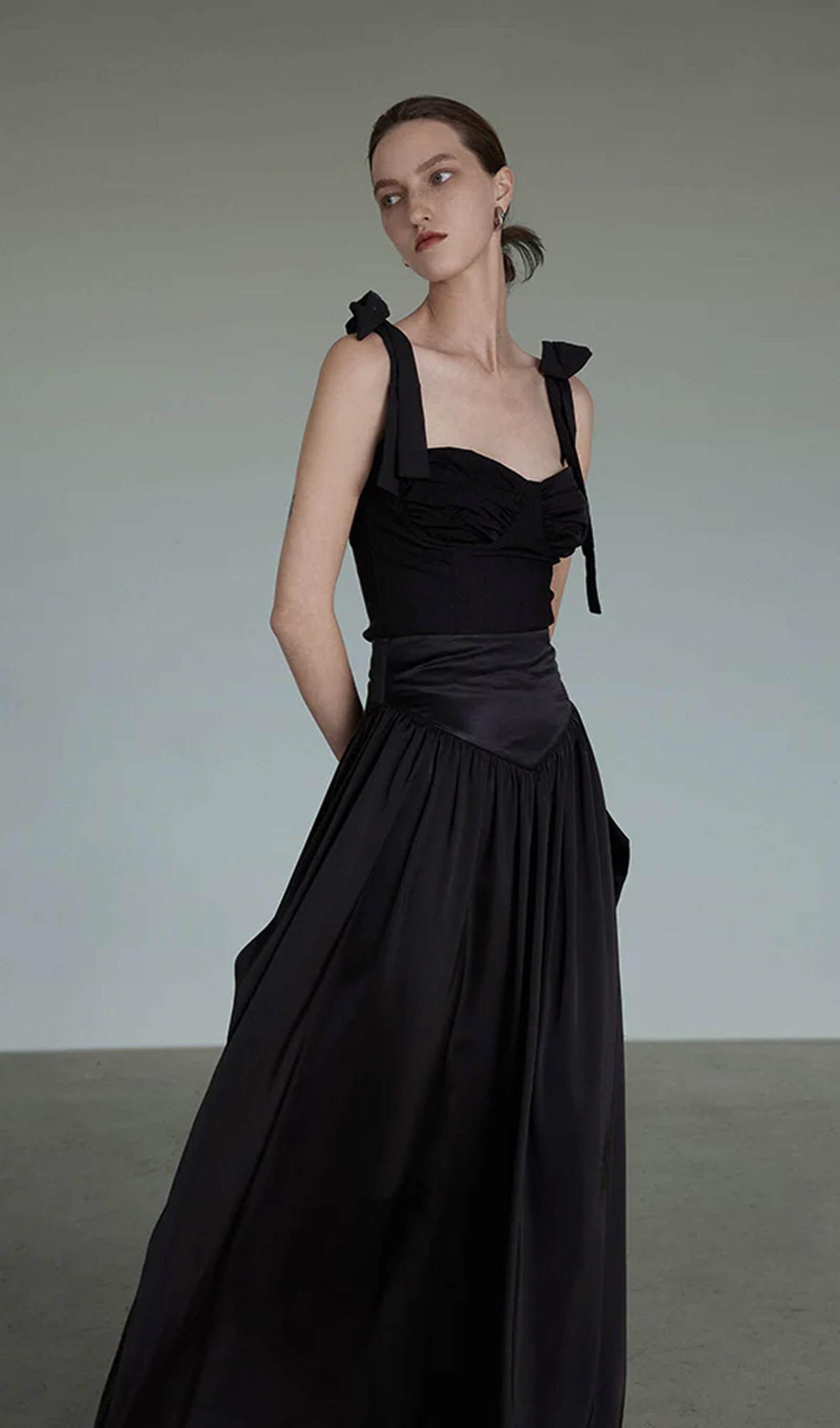 Bustier Crop Top & Midi Skirt Set