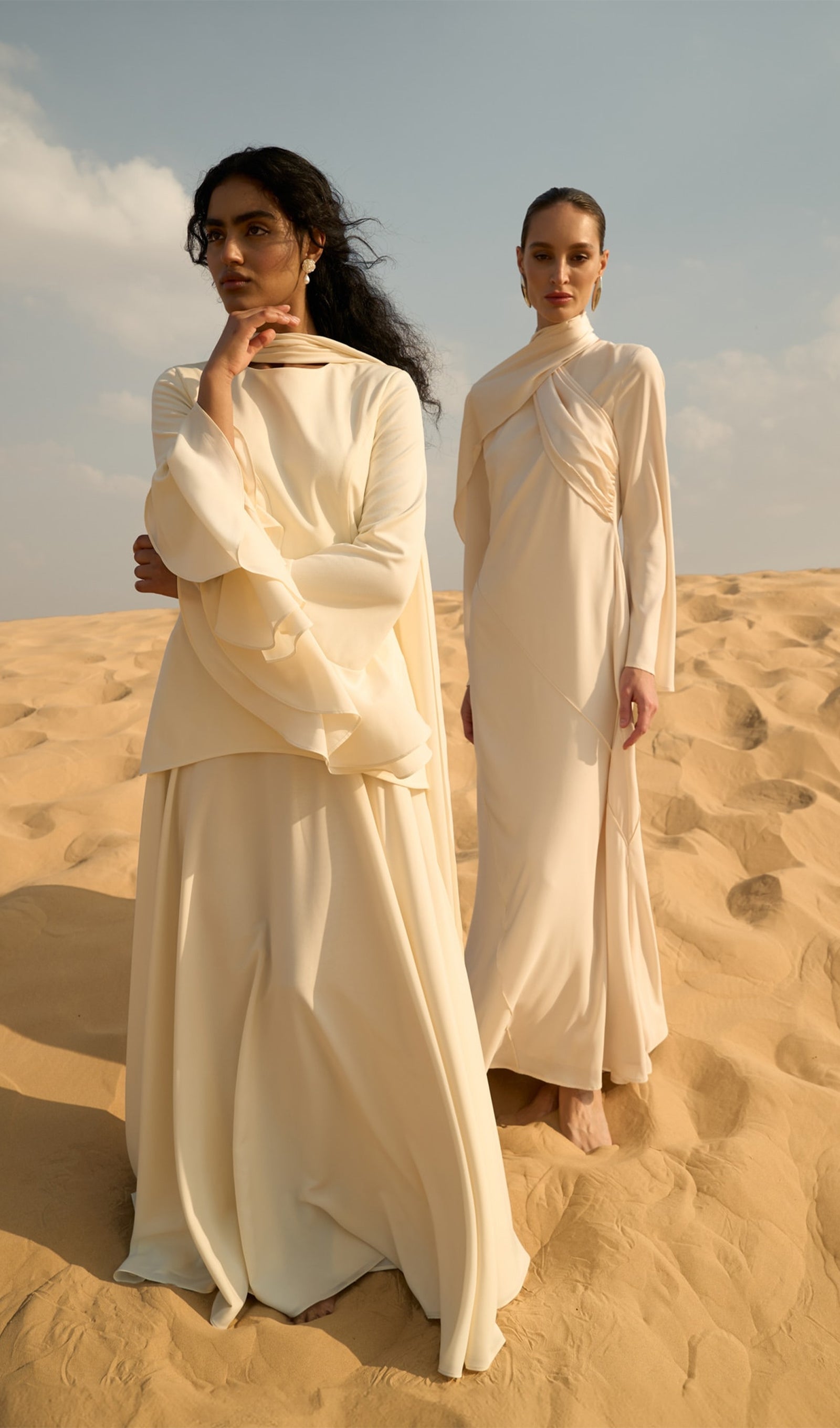 Asymmetrical Draped Bodice Ruffle Maxi Dress