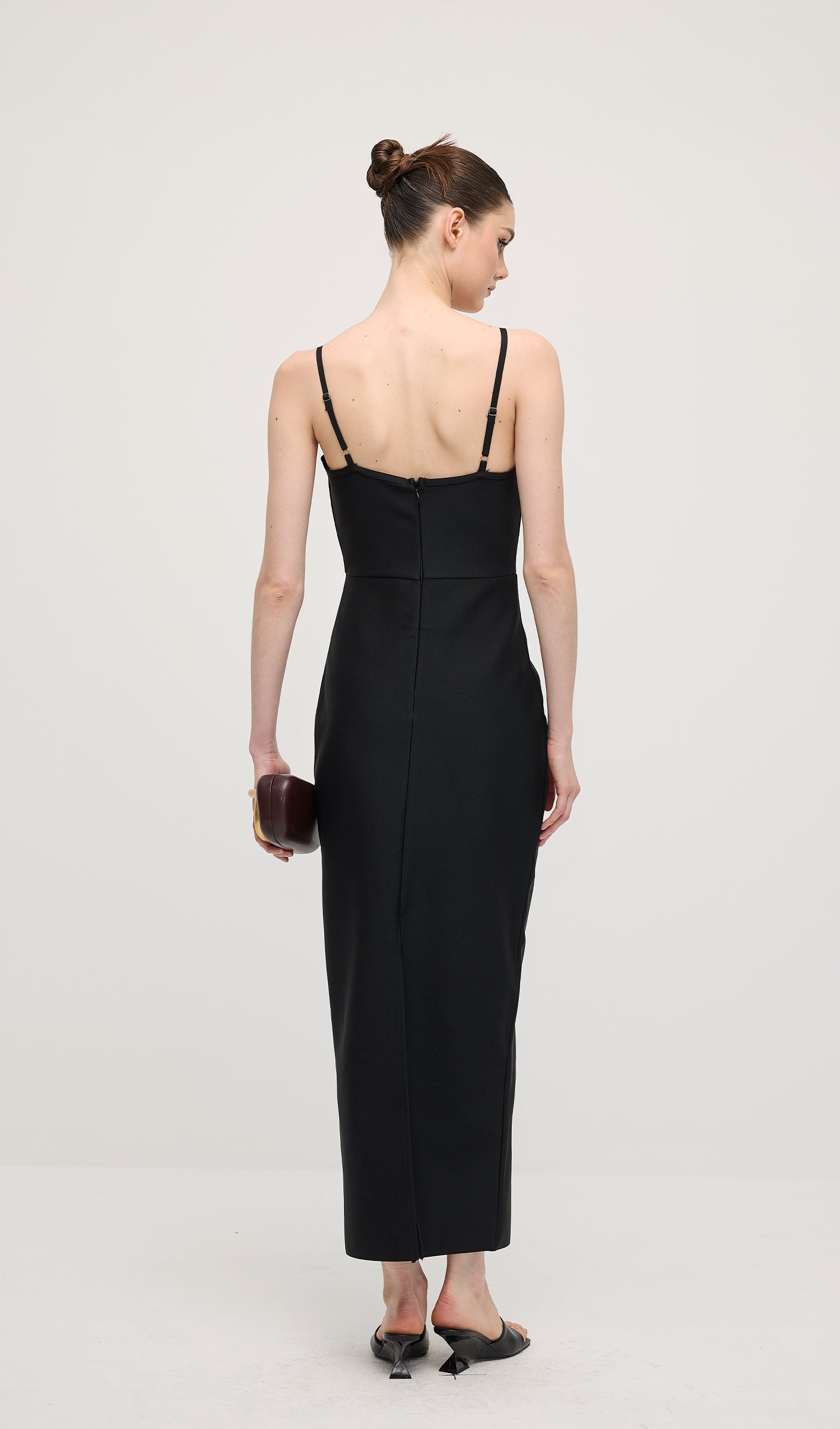 Flower Backless Cami Maxi Dress