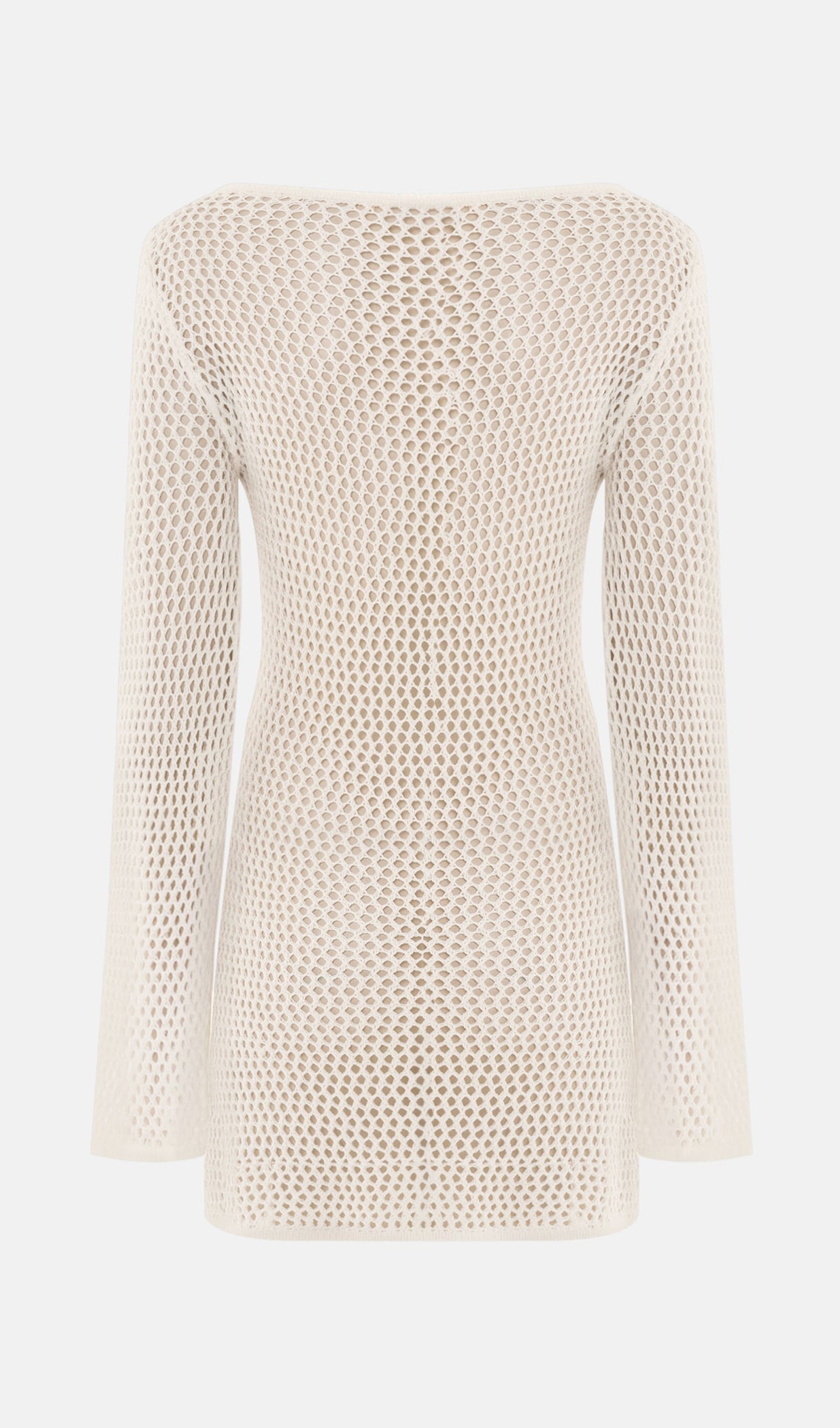 Knitted Mini Dress With Long Sleeves