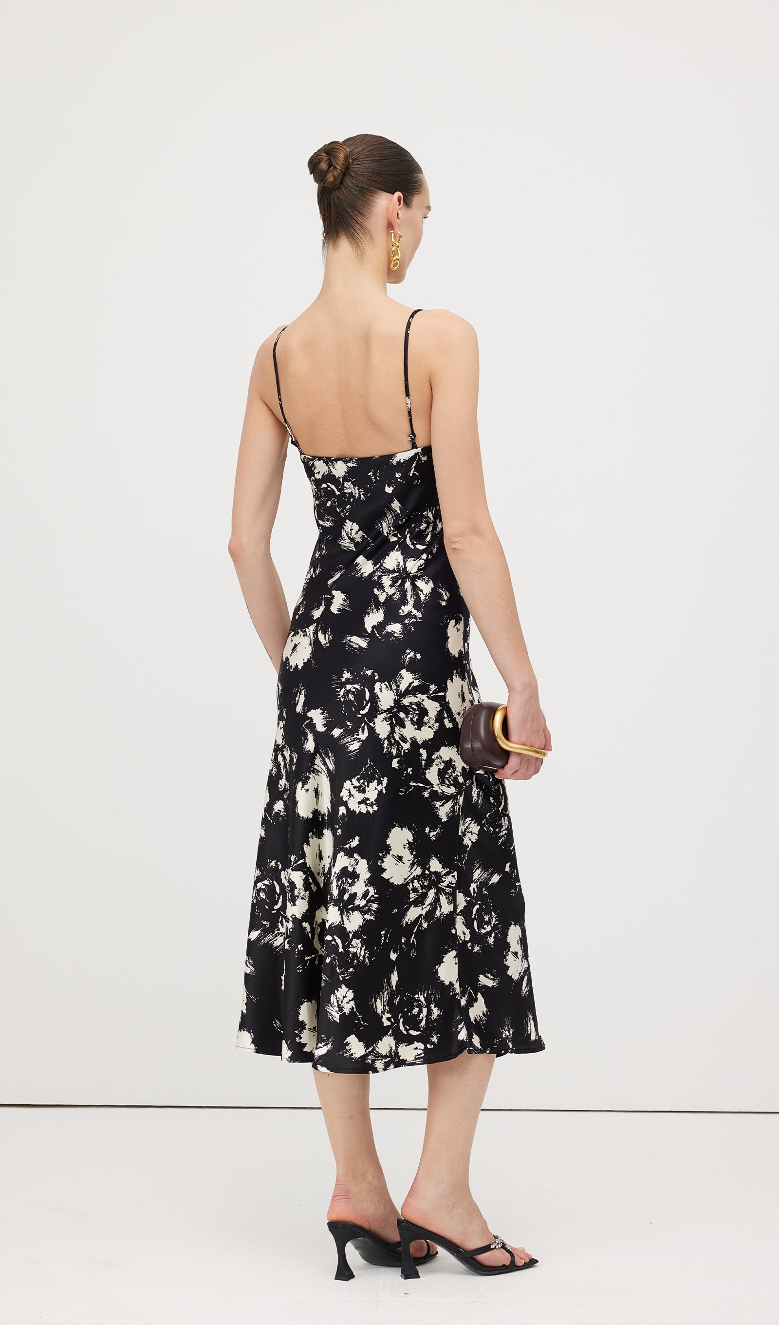 Floral Printed Slip Midi Dress