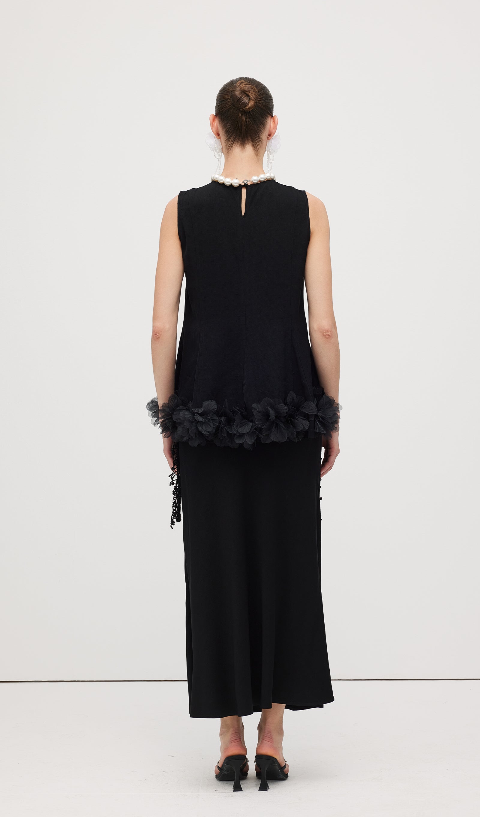 Sleeveless Ruffle Maxi Dress Sets