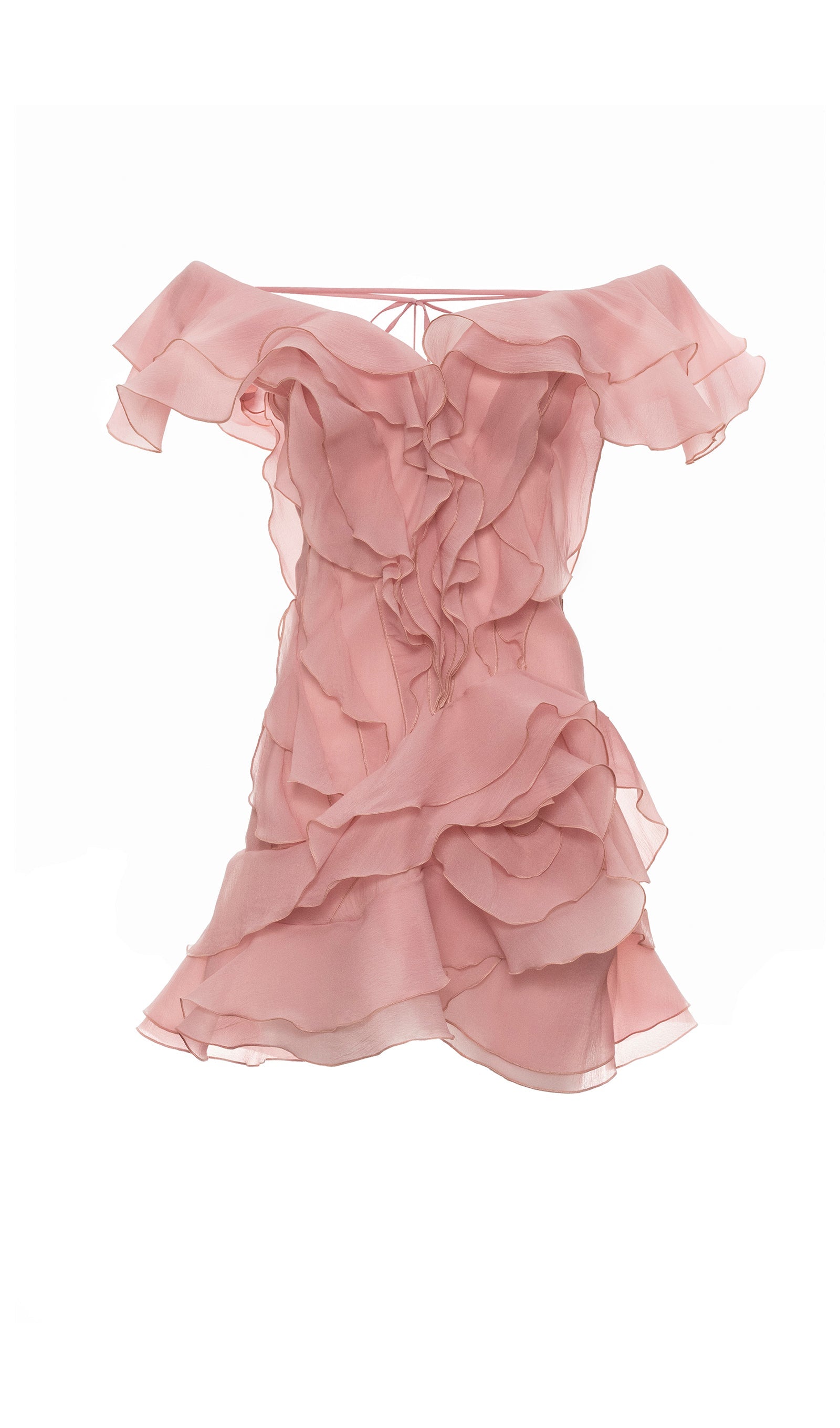 Layered Ruffled Mini Dress