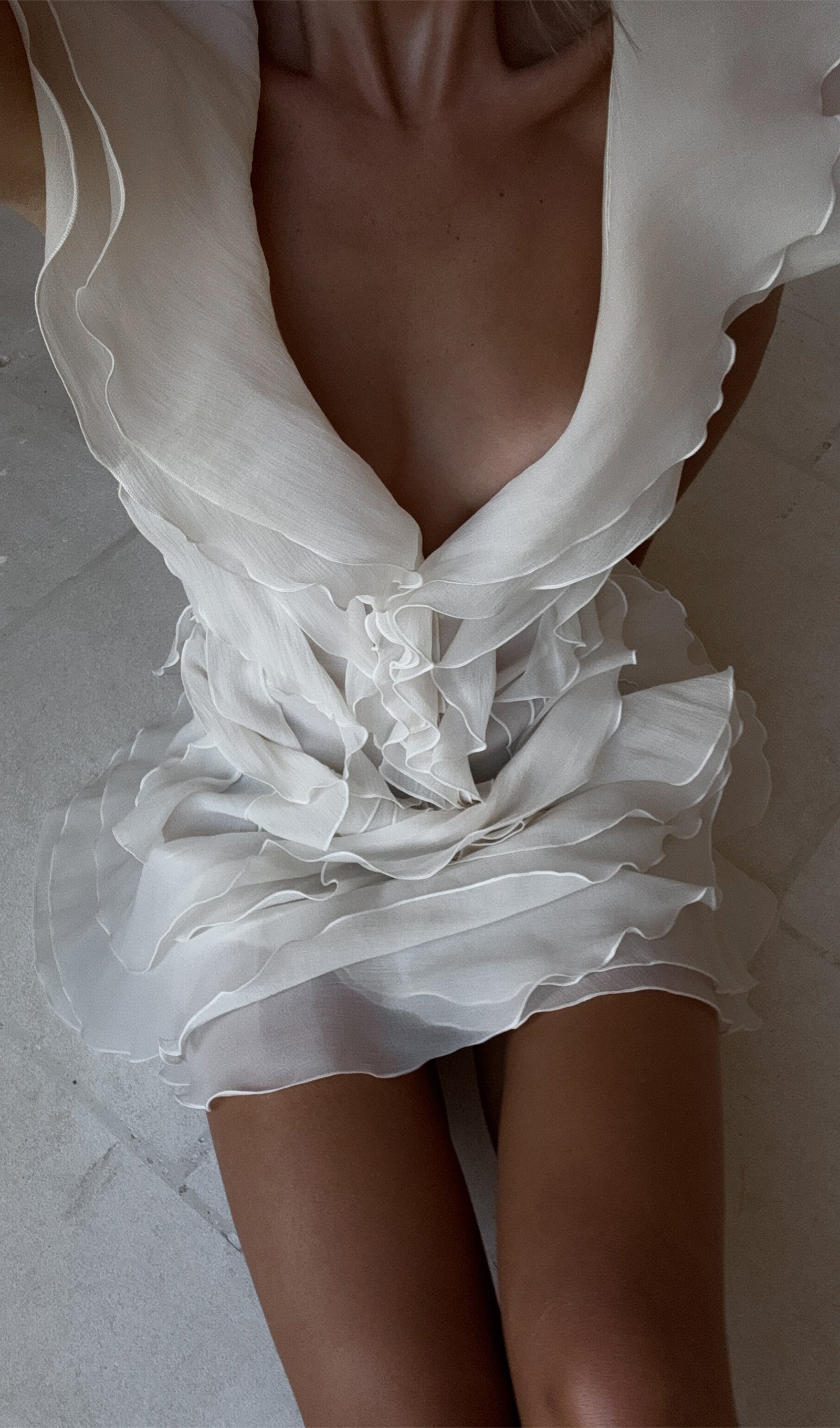 Layered Ruffled Mini Dress