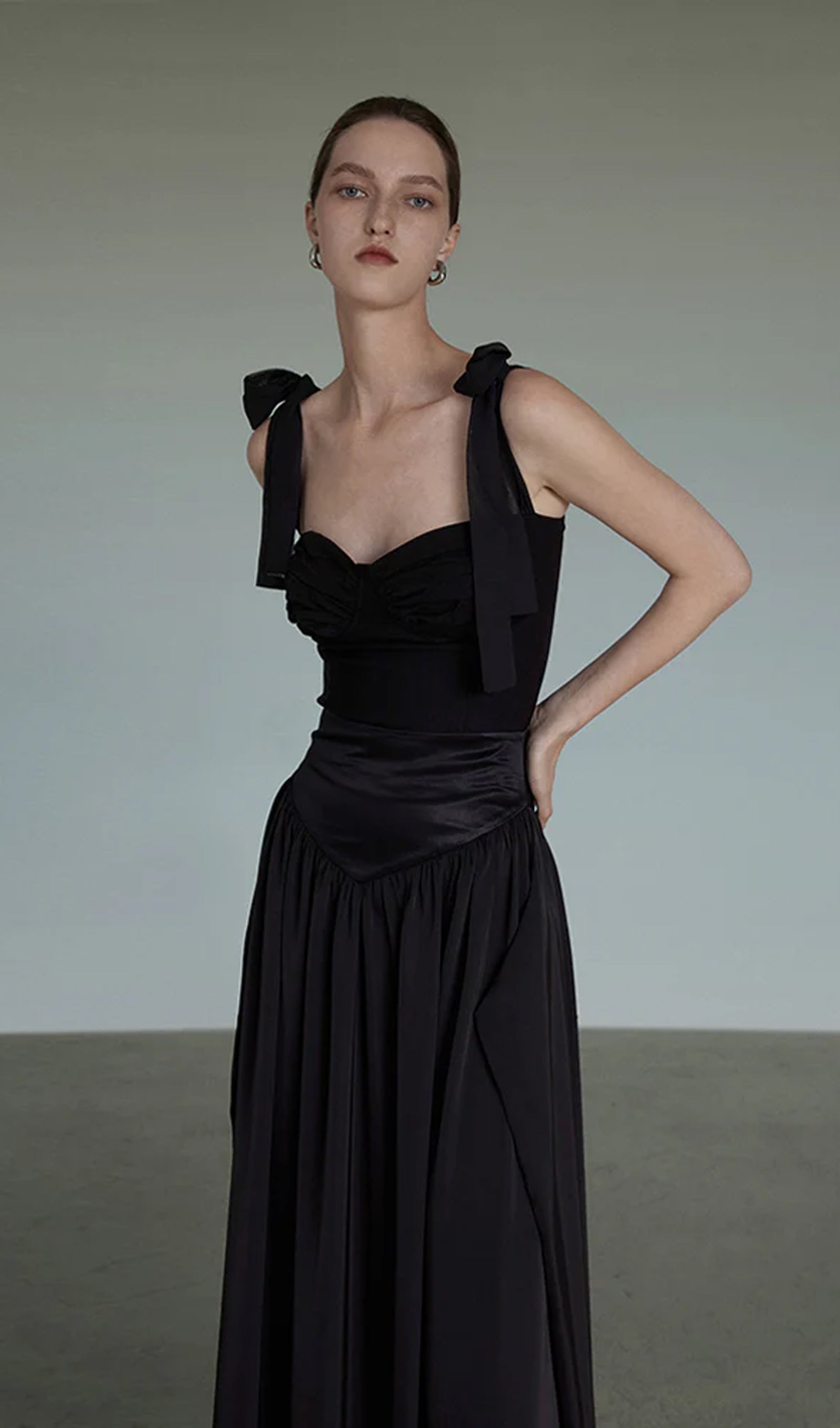 Bustier Crop Top & Midi Skirt Set