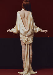 Portia Blouson Ruffle Mini Dress