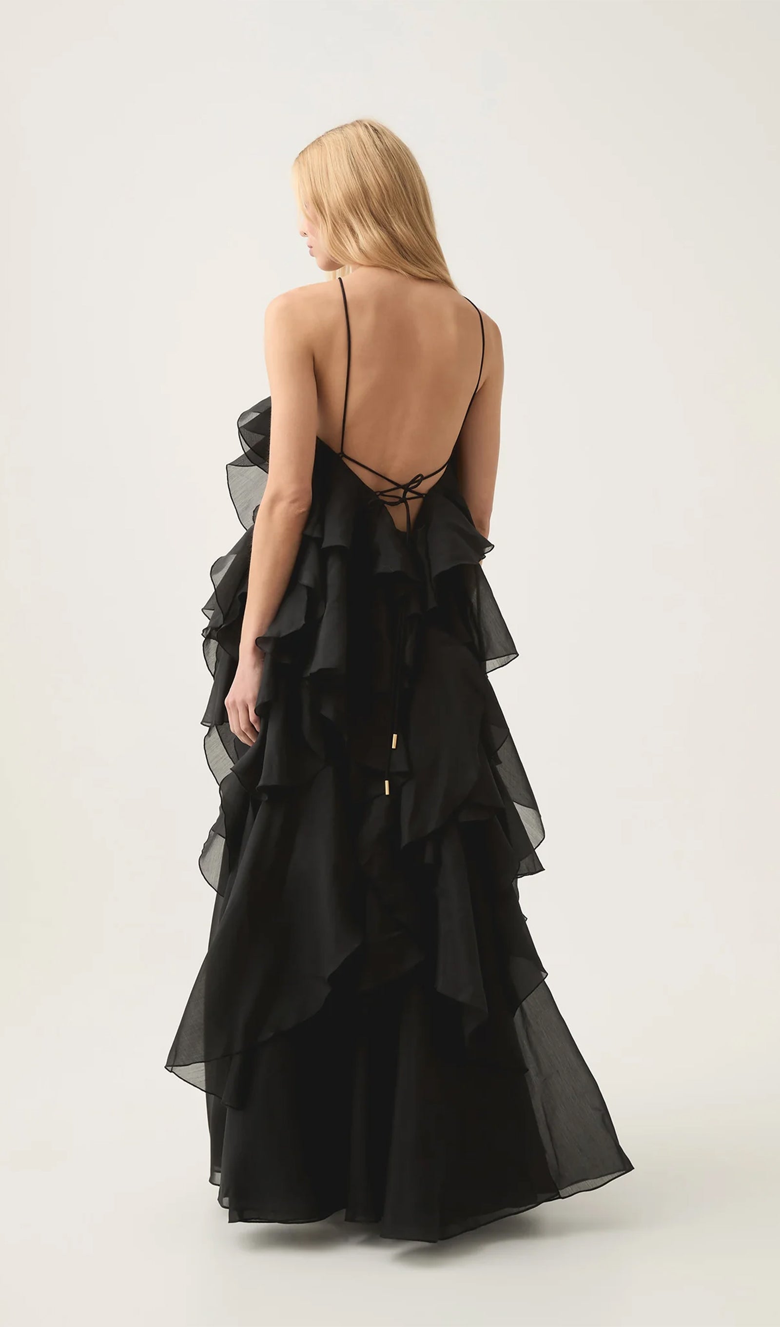 Halter Layered Maxi Dress