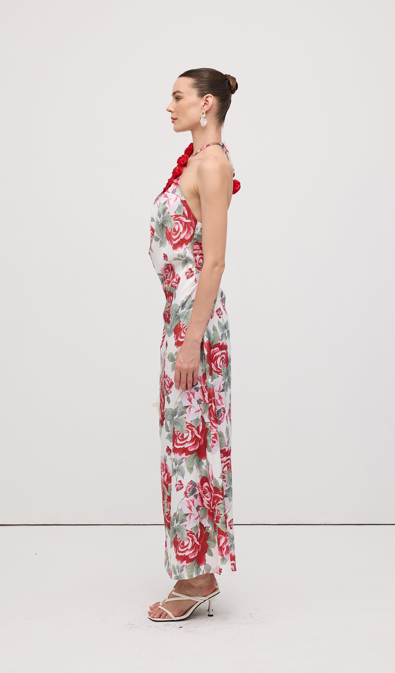 Cowl Neck Maxi Dress Floral