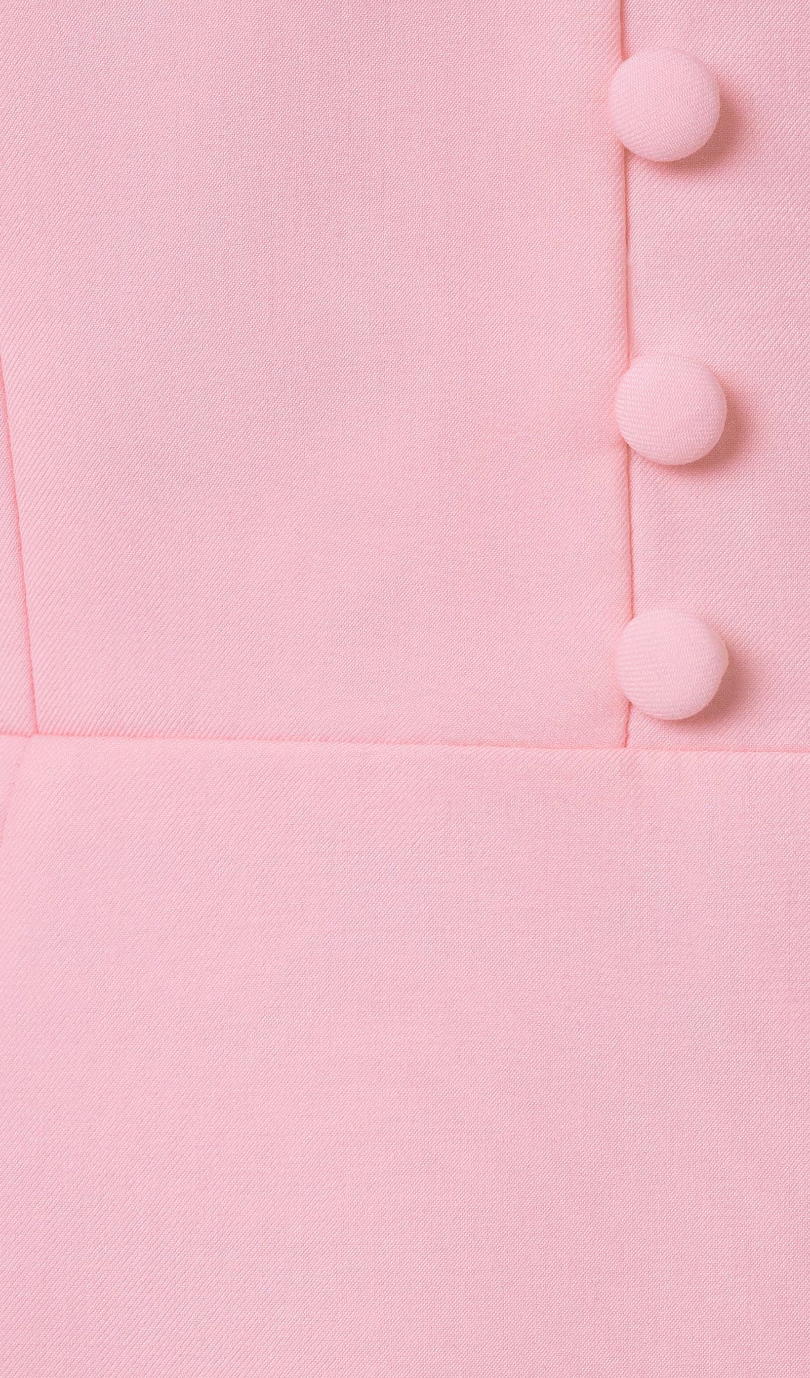 Mini Dress With High Collar In Pink