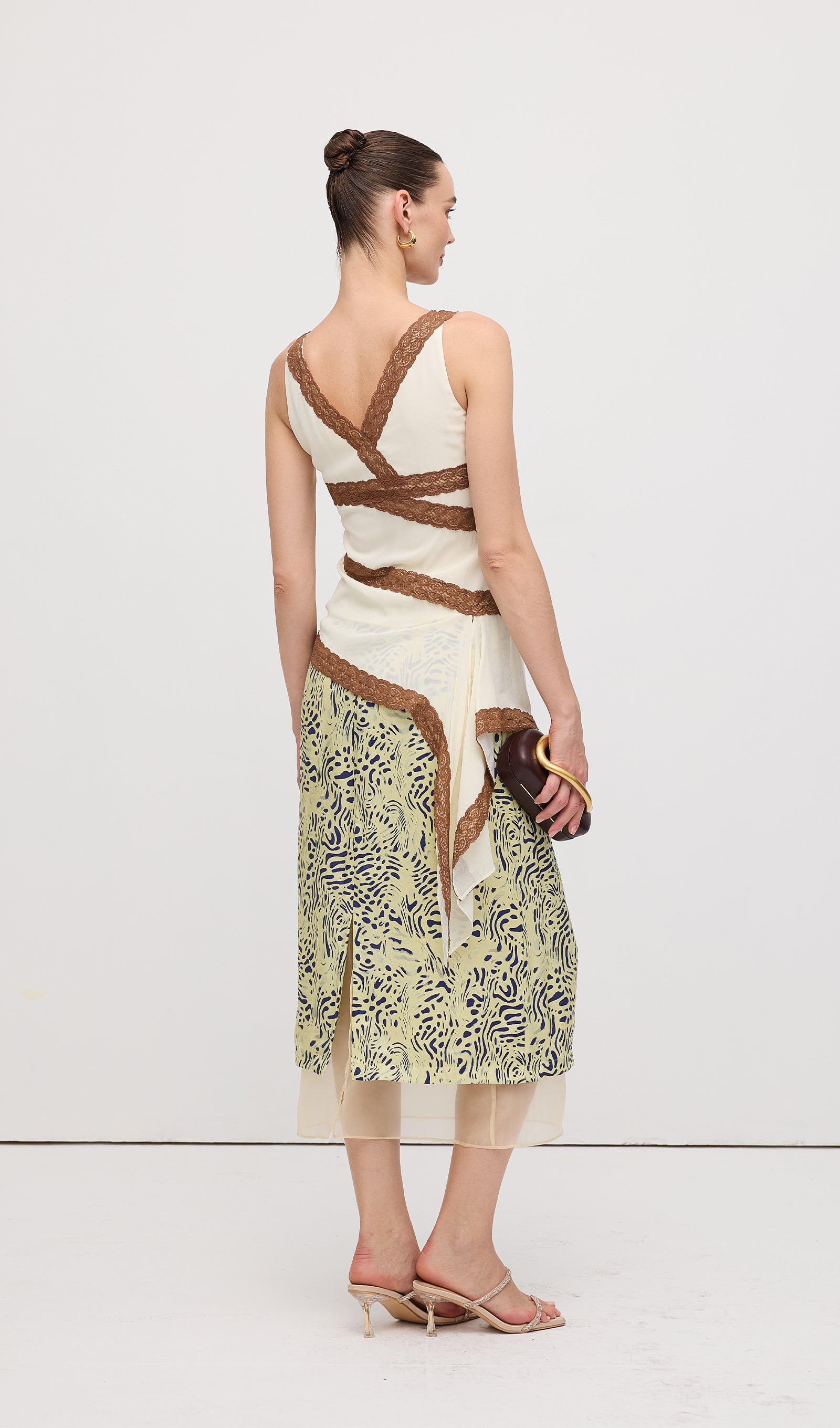 Leopard Printed Midi Skirt