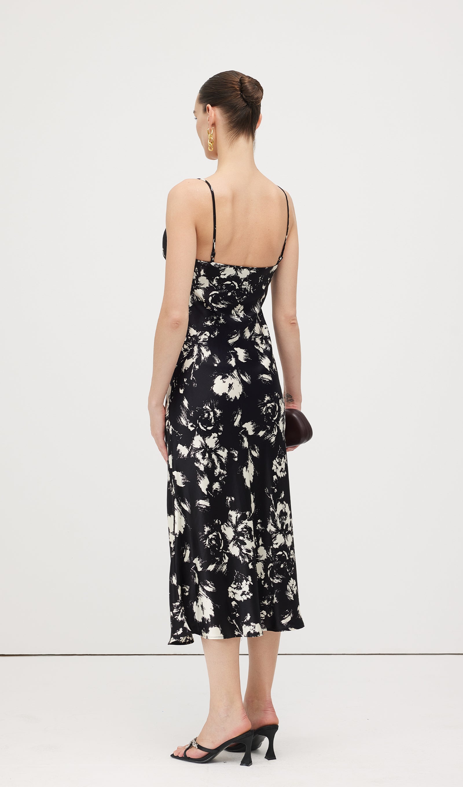 Floral Printed Slip Midi Dress