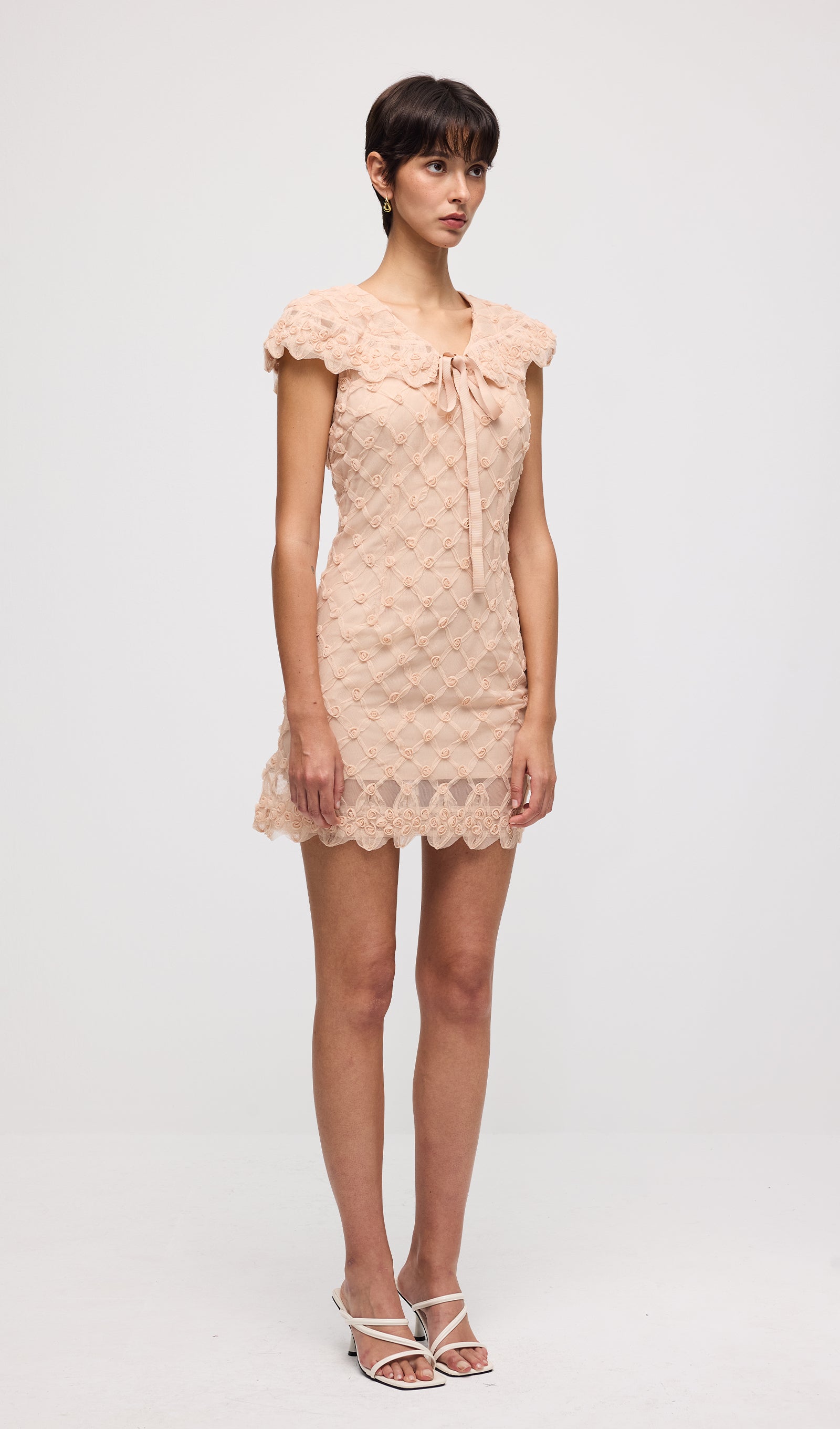 Sleeveless Mini Dress In Pink