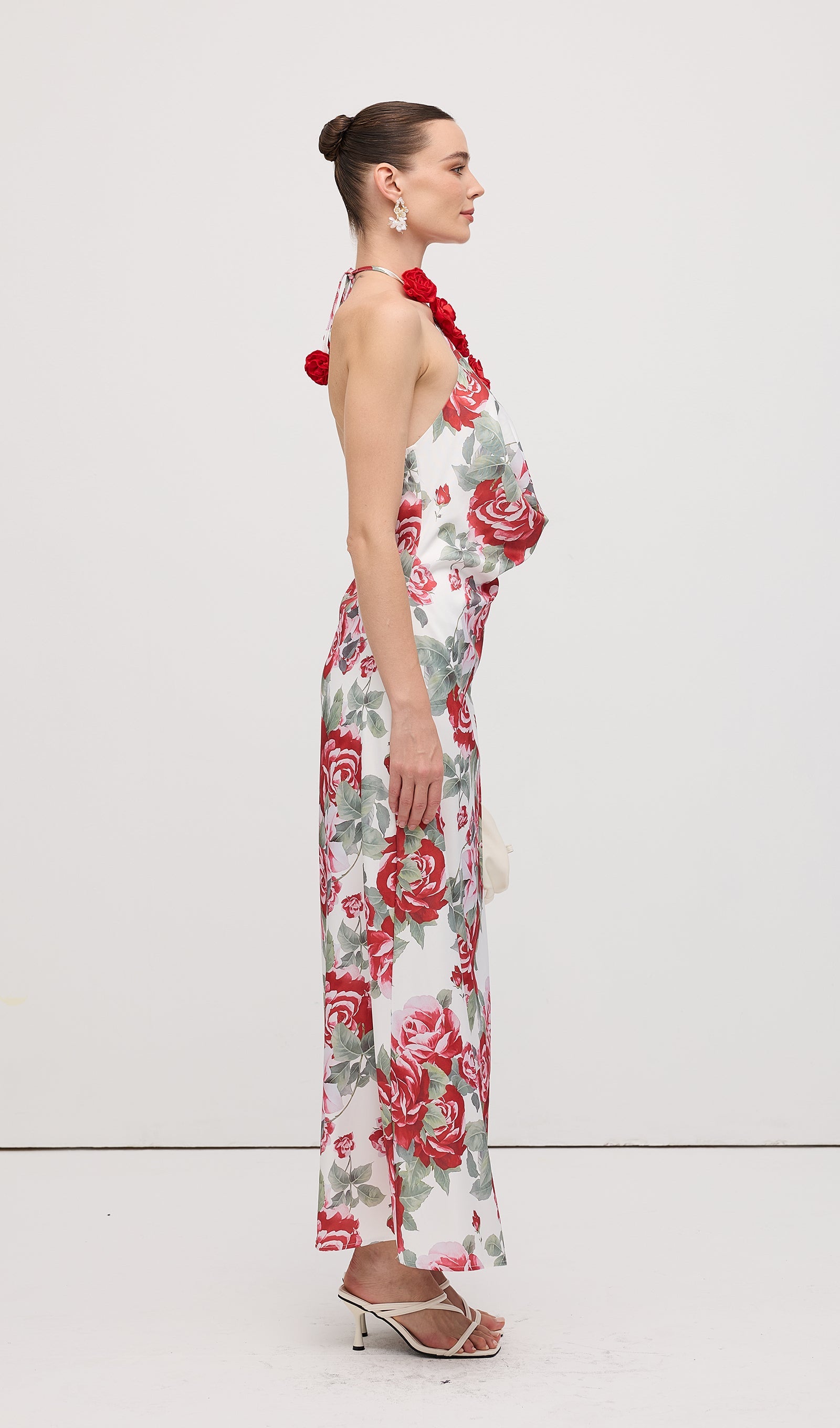 Cowl Neck Maxi Dress Floral