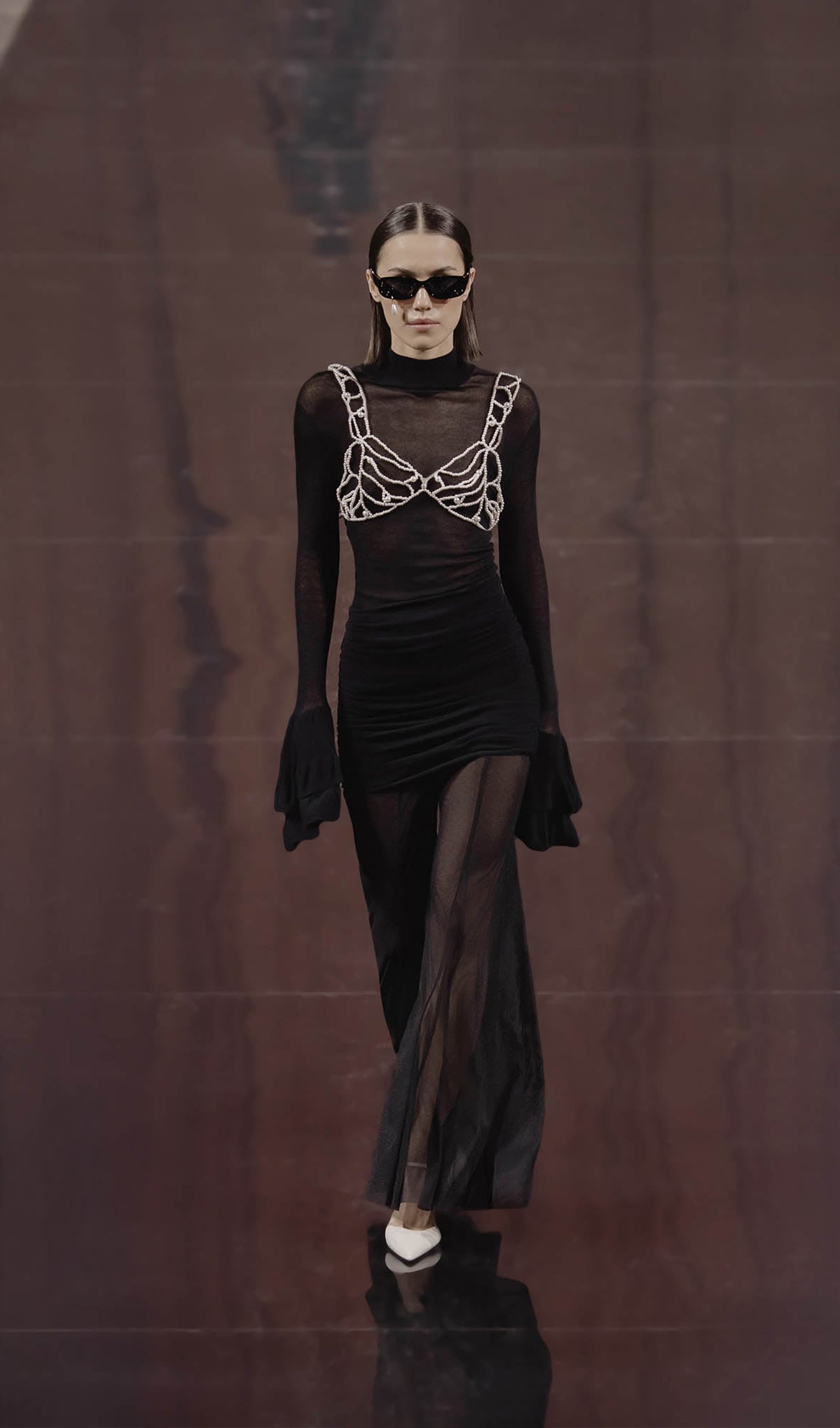 Semi Transparent Mini Dress