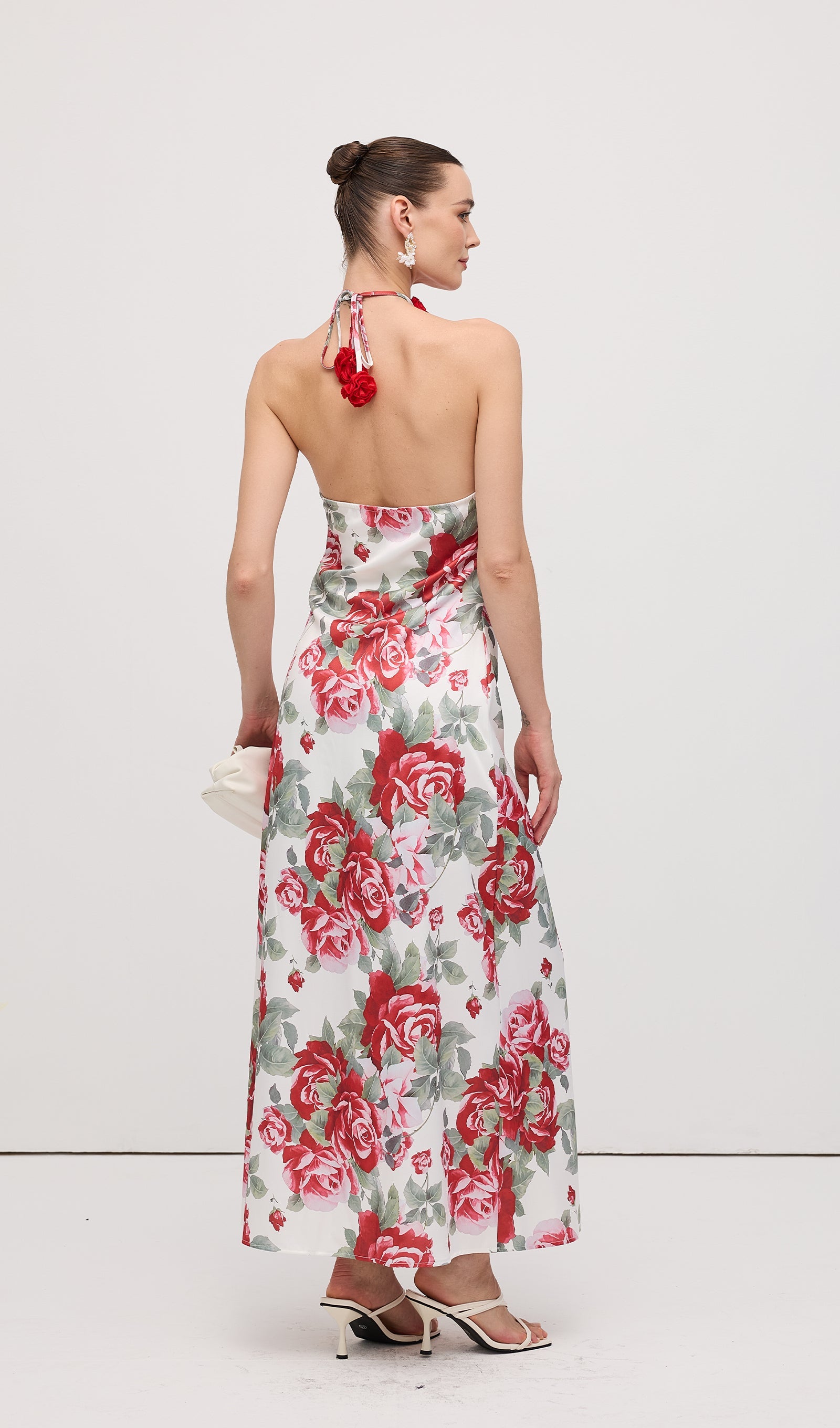 Cowl Neck Maxi Dress Floral