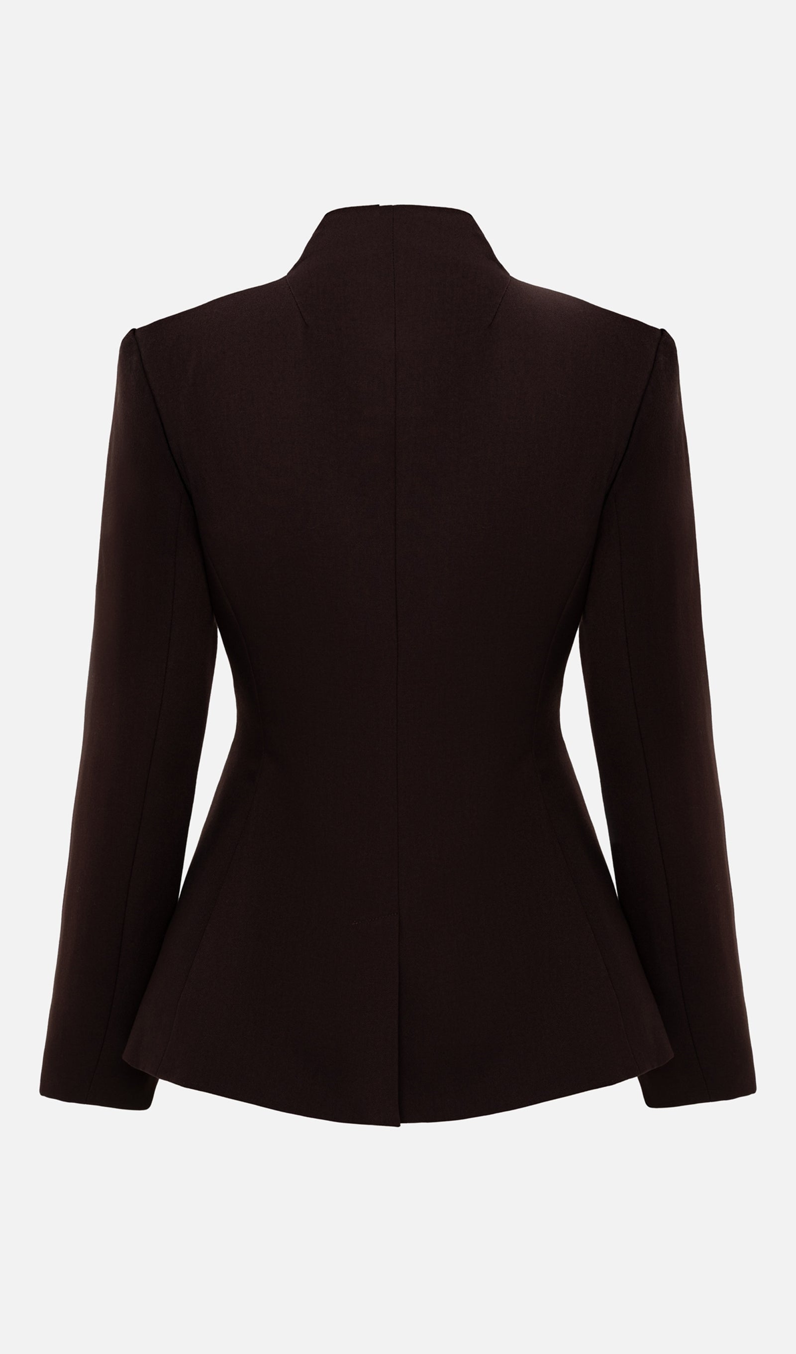 Fitted Jacket With High Collar & Maxi Pants