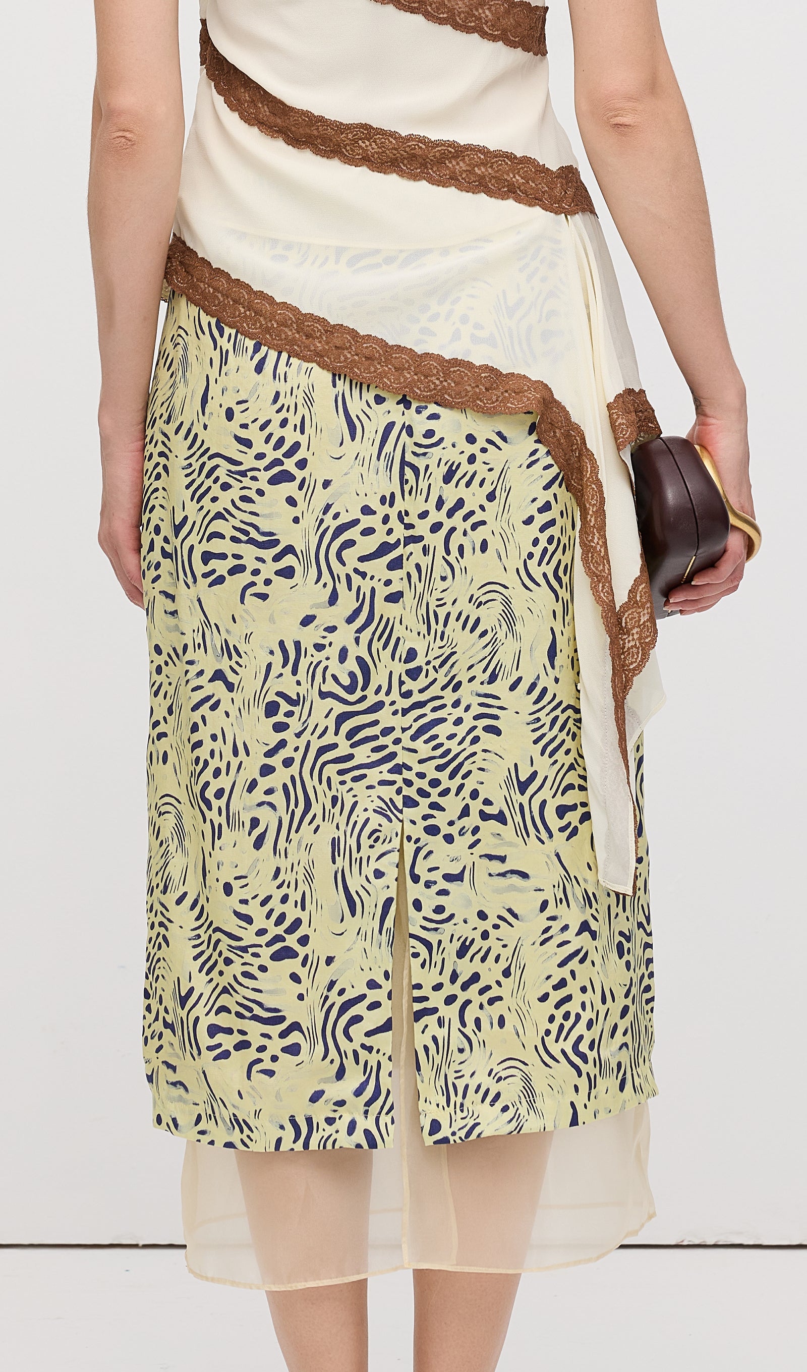 Leopard Printed Midi Skirt