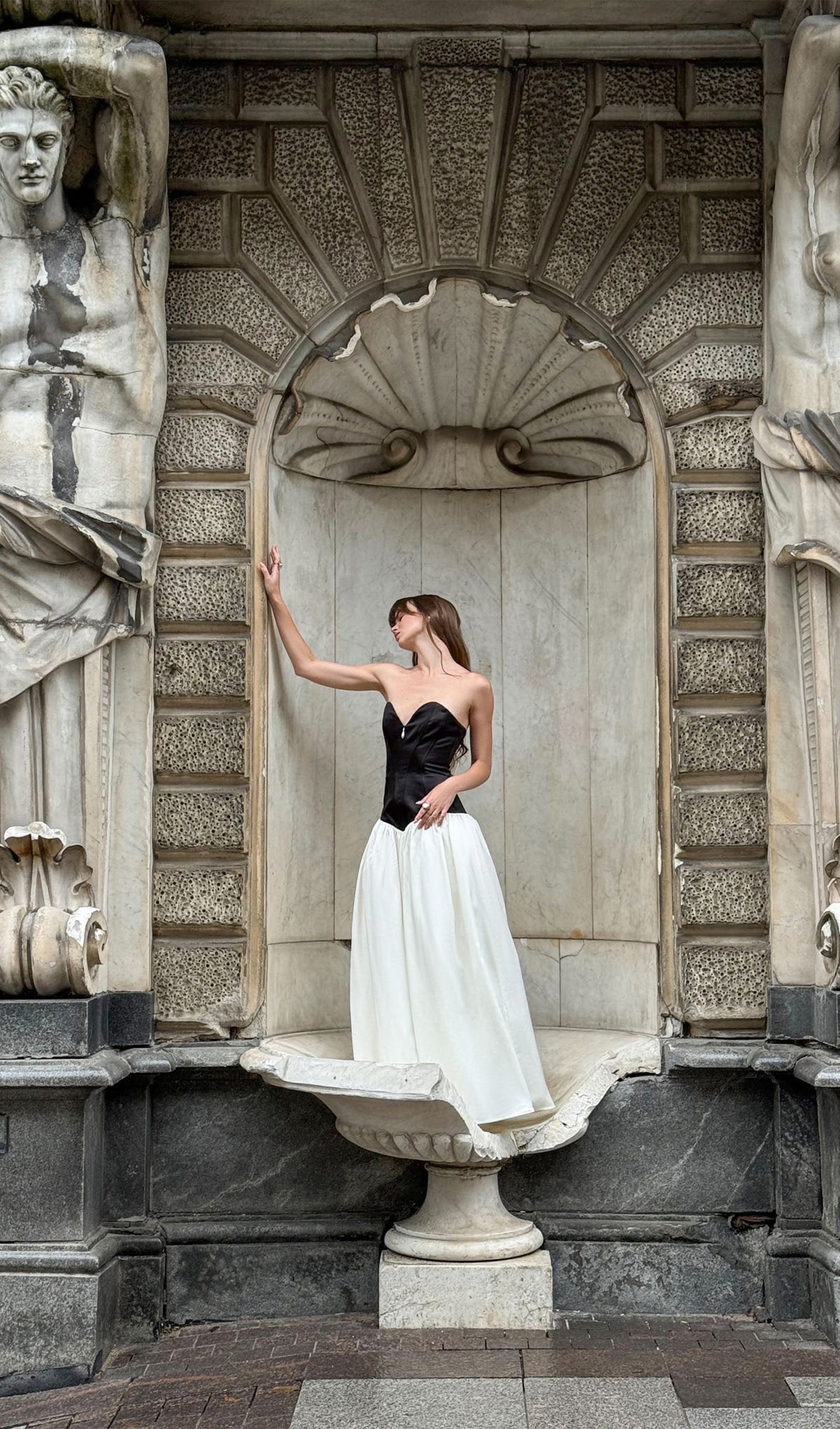 Corset Bodice Off Shoulder Maxi Dress