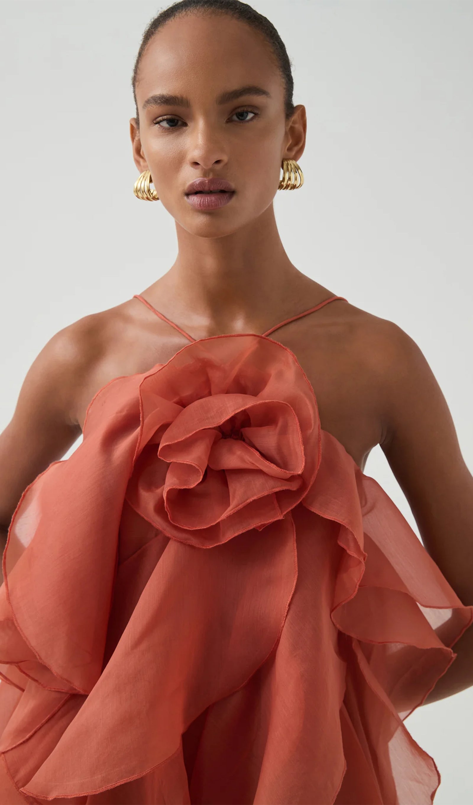 Halter Layered Maxi Dress