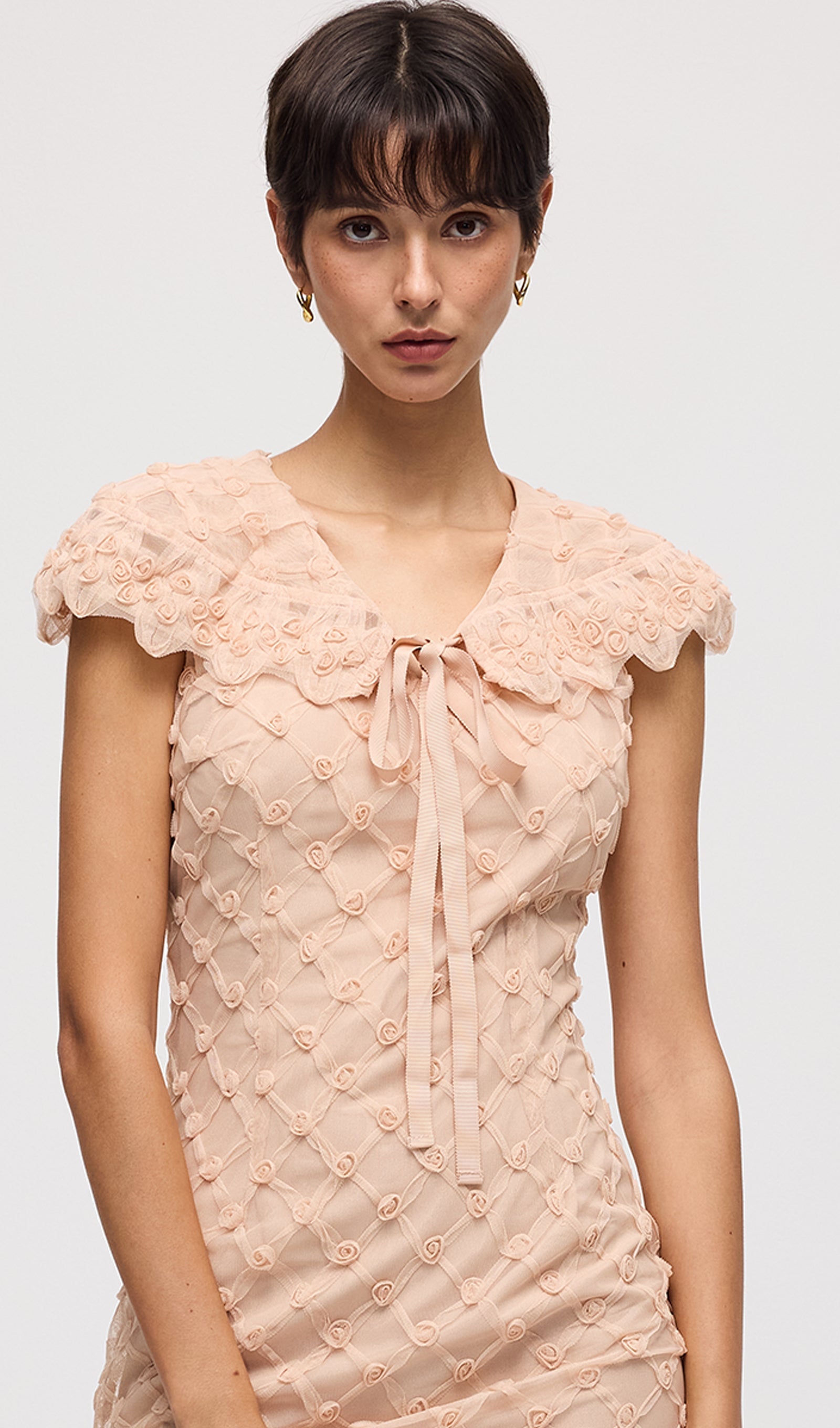 Sleeveless Mini Dress In Pink