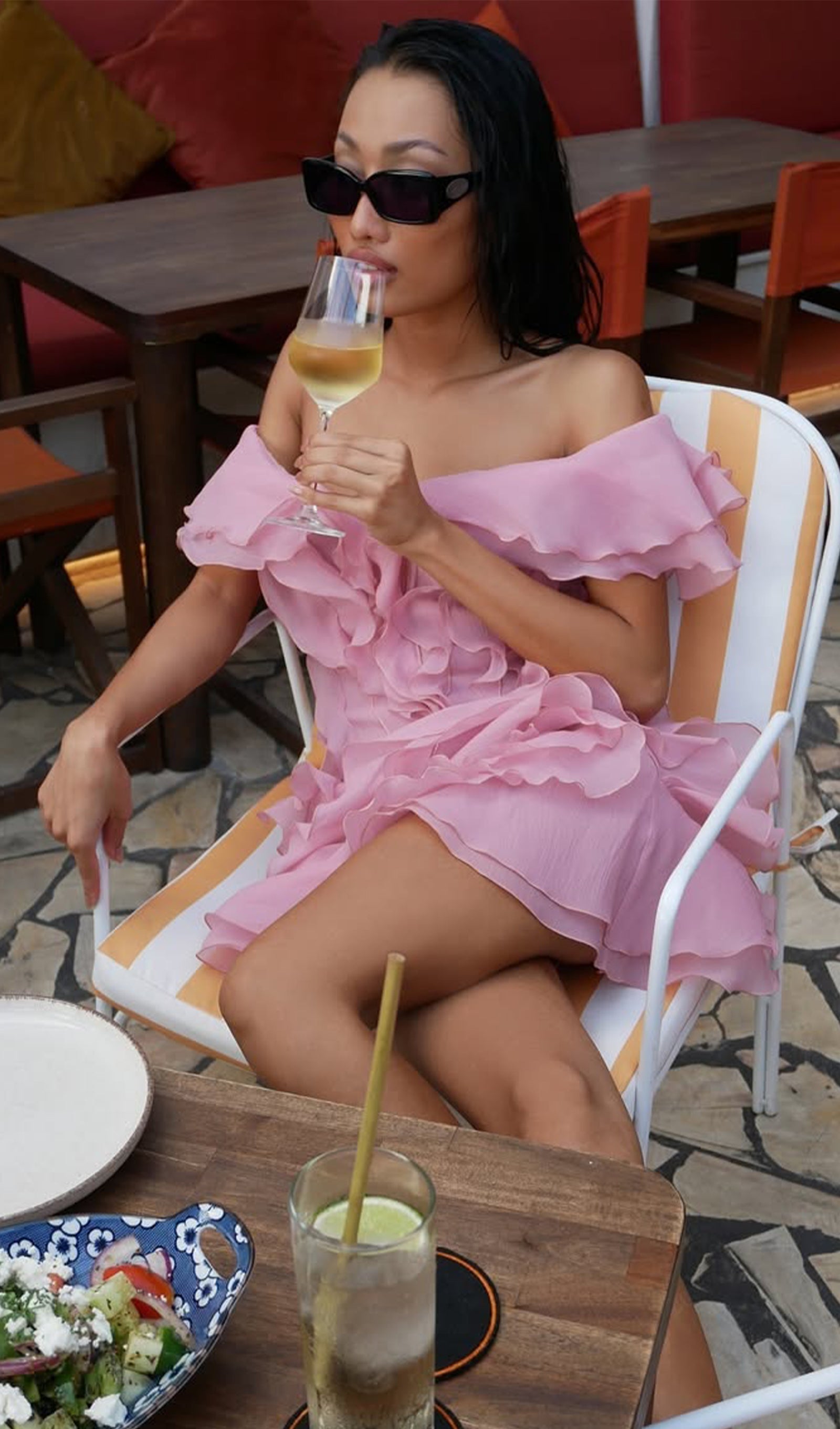 Layered Ruffled Mini Dress