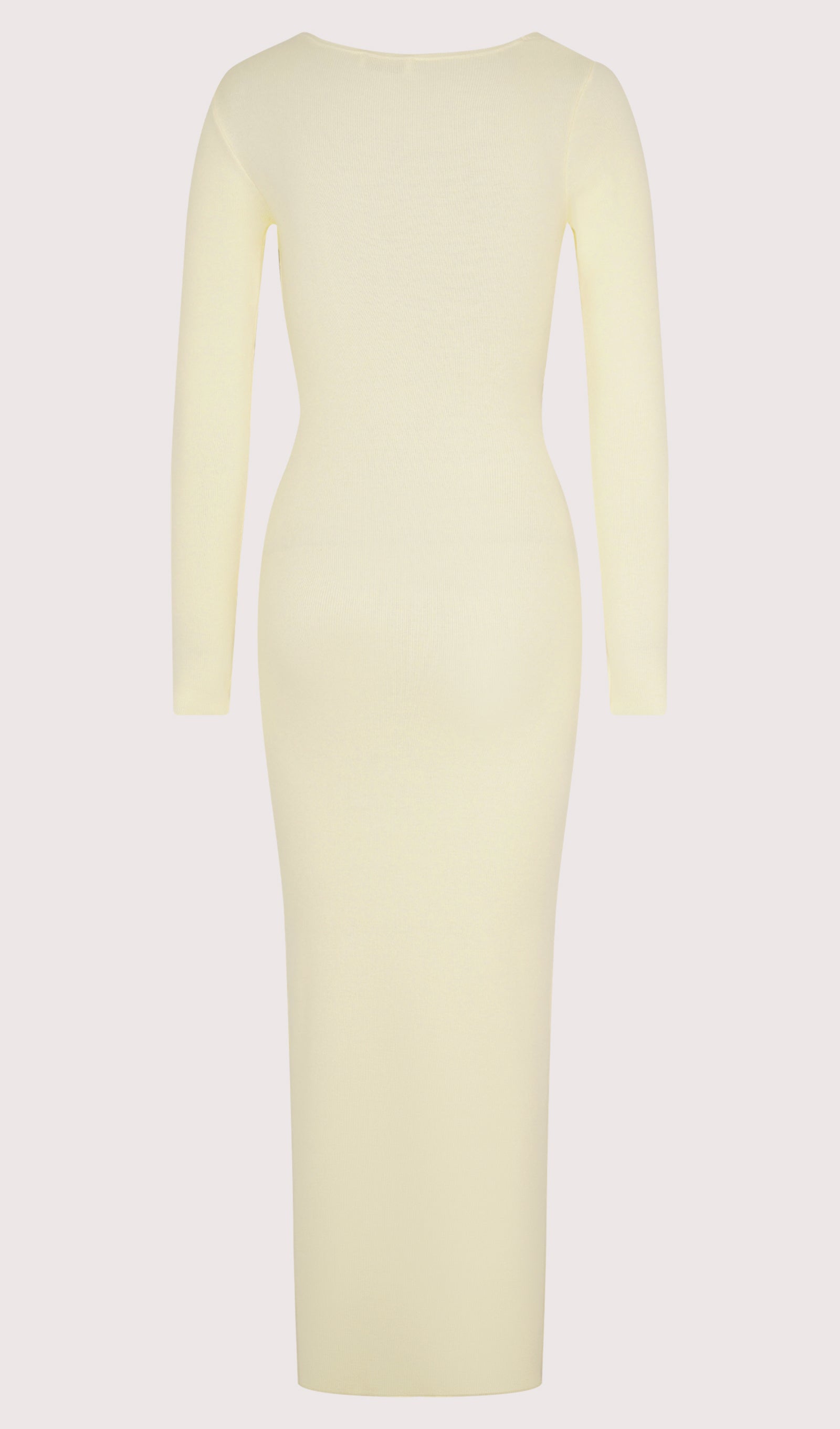 Draped Twist Knit Maxi Dress