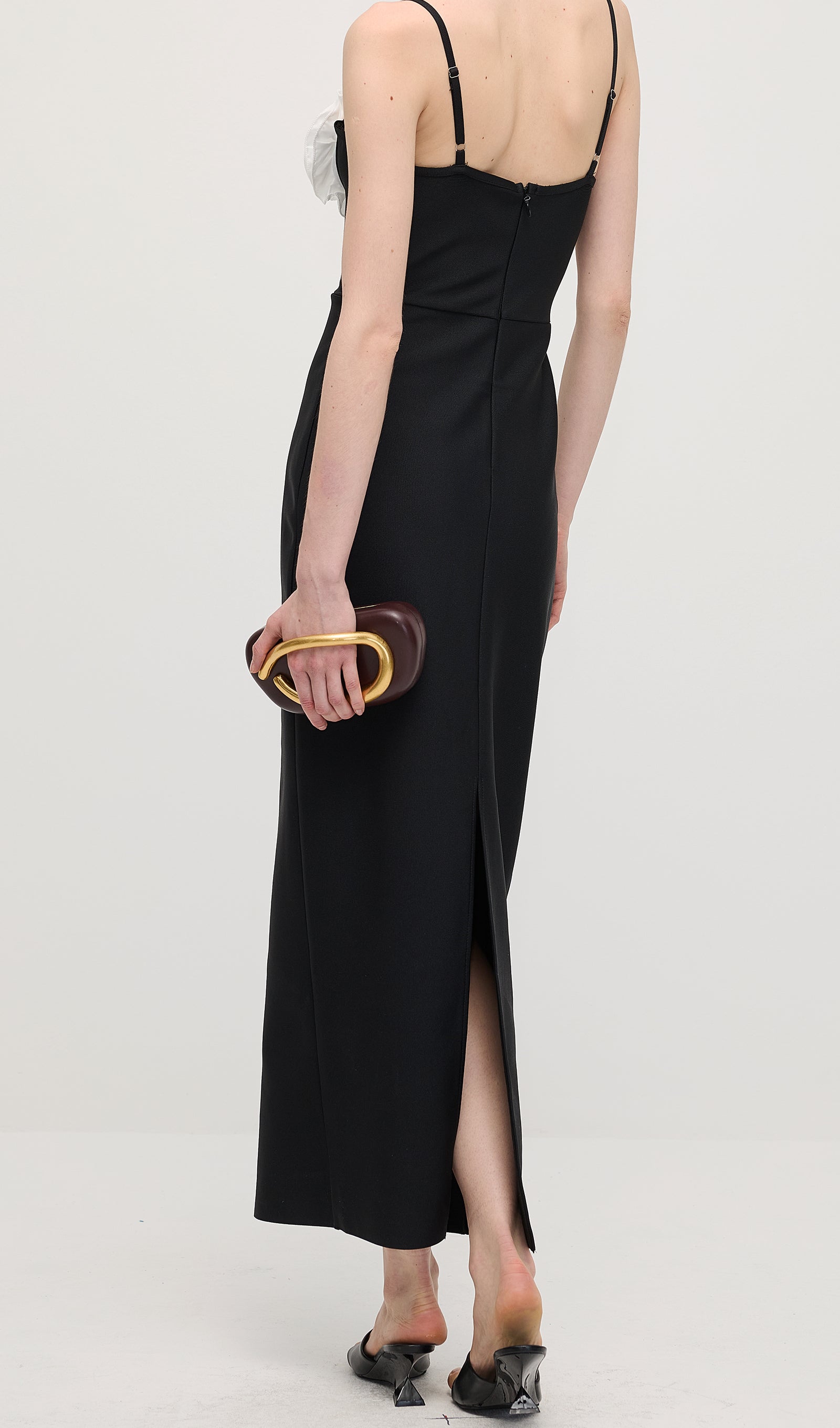 Flower Backless Cami Maxi Dress