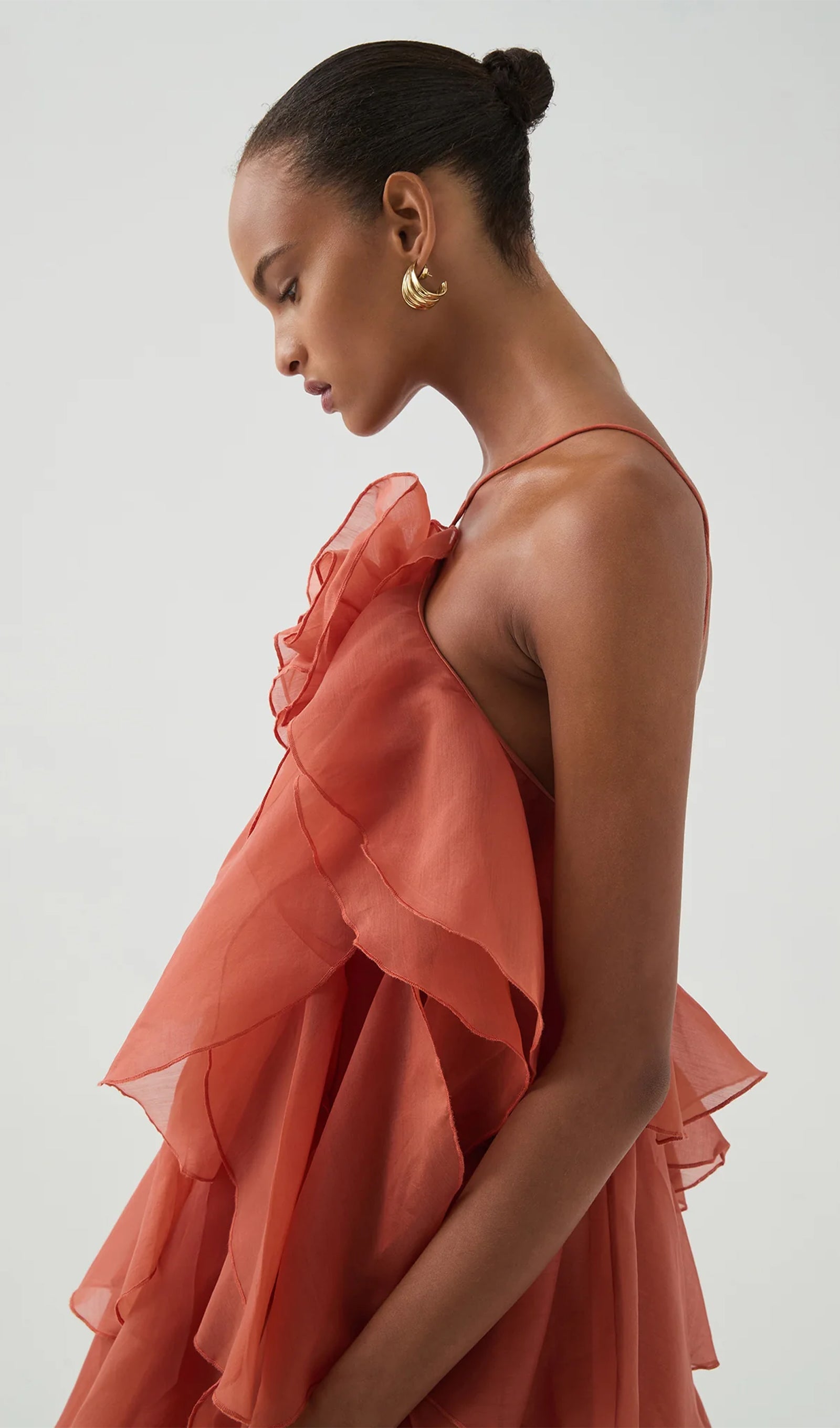 Halter Layered Maxi Dress