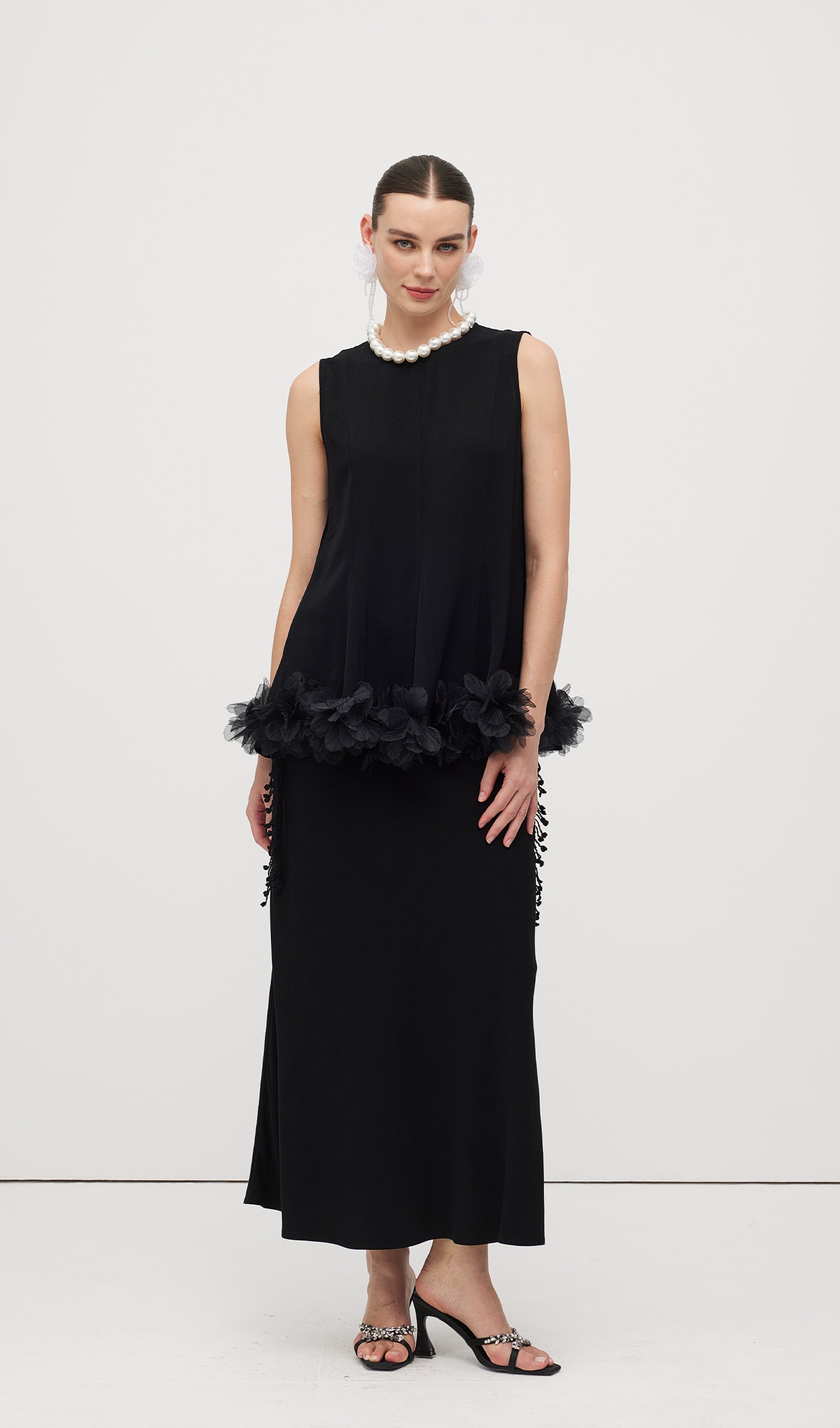 Braided Belted Maxi Skirt