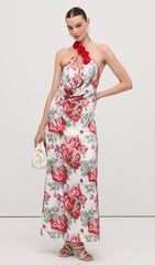 Cowl Neck Maxi Dress Floral