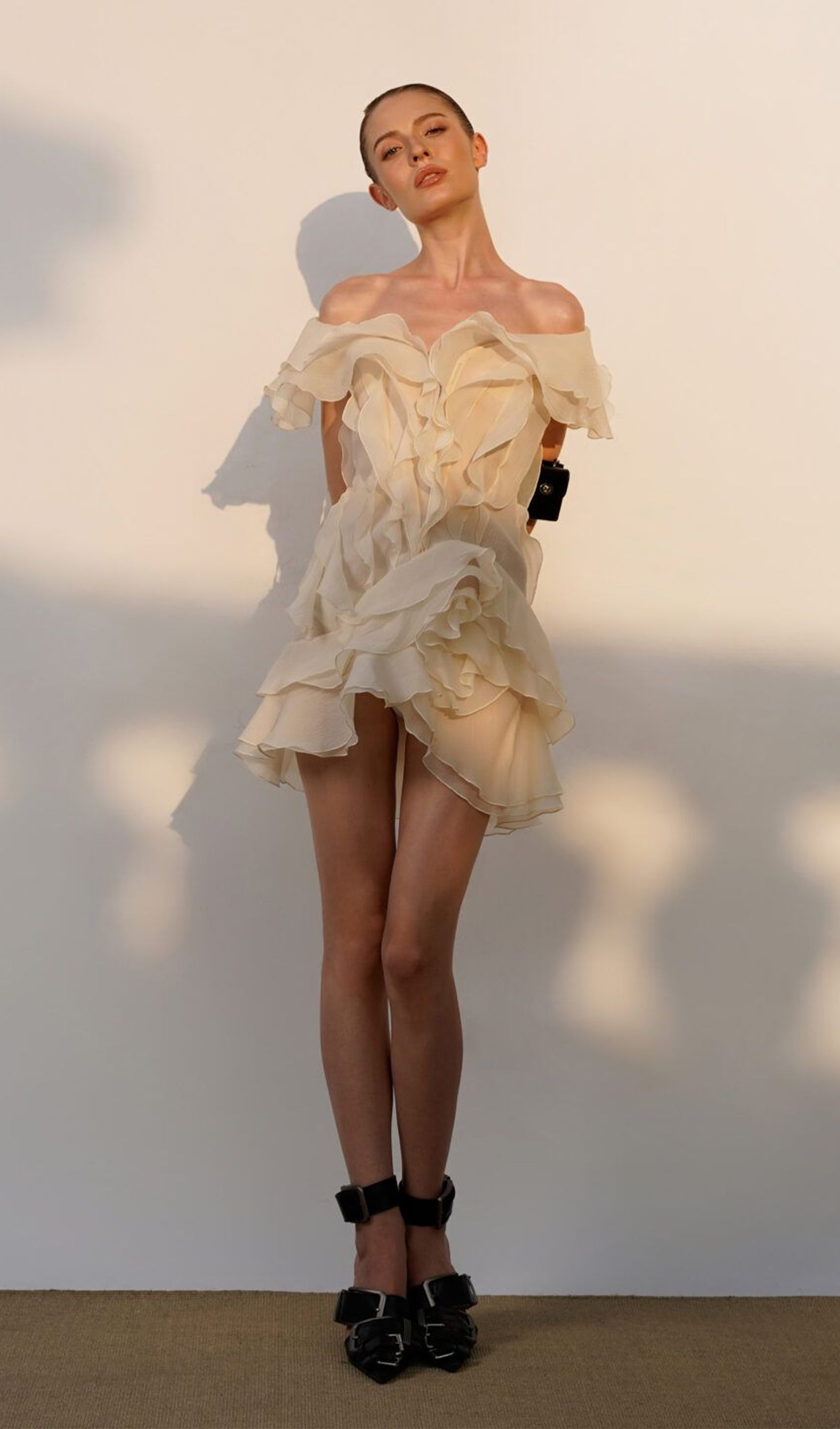 Layered Ruffled Mini Dress