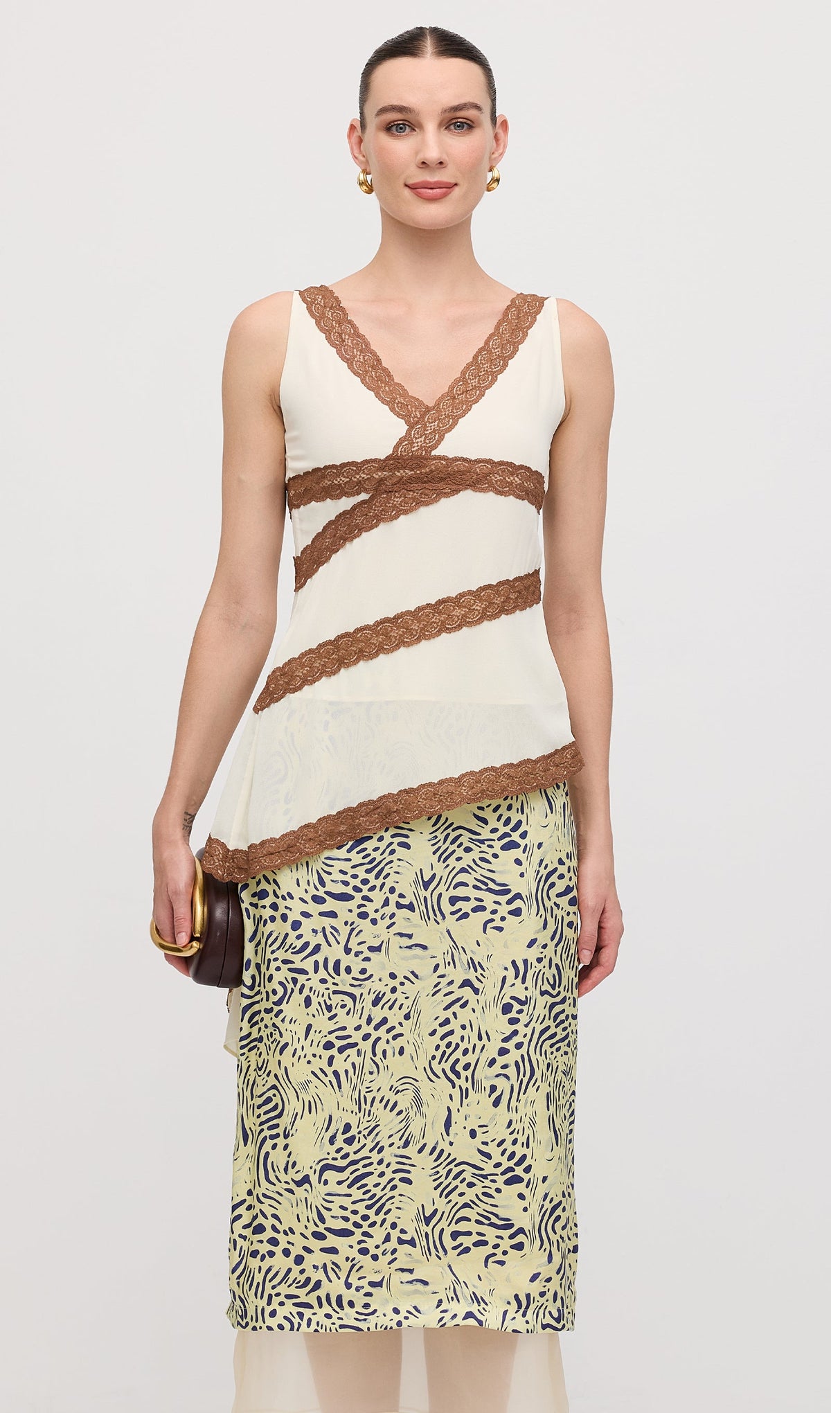 Leopard Printed Midi Skirt