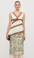 Leopard Printed Midi Skirt